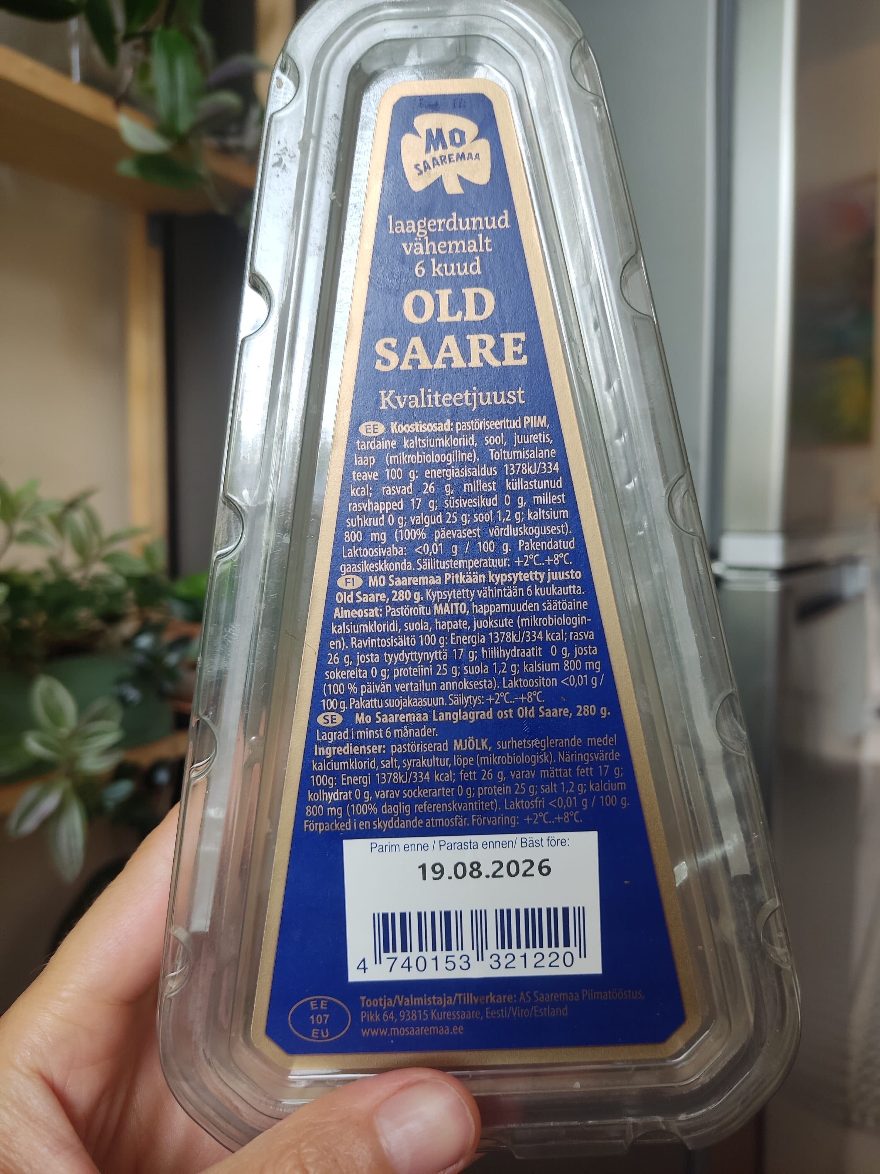 Mo Saaremaa OLD SAARE Kvaliteetjuust packshot