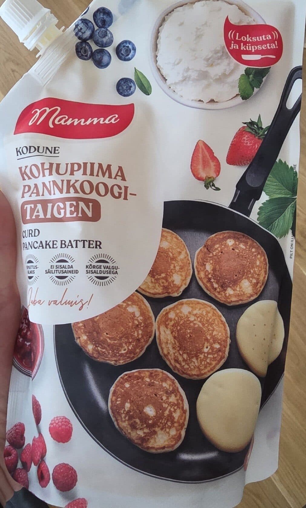 Mamma Kohupiima Pannkoogitaigen packshot