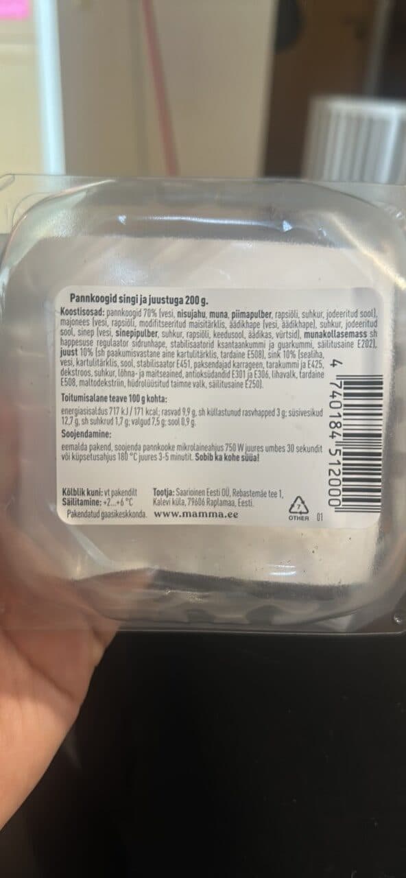 Mamma Pannkoogid Singi Ja Juustuga packshot