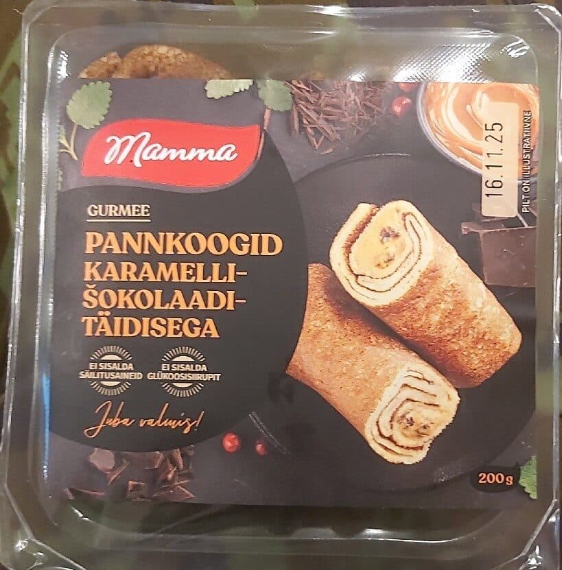 Mamma Pannkoogid Karamelli-šokolaaditäidisega packshot