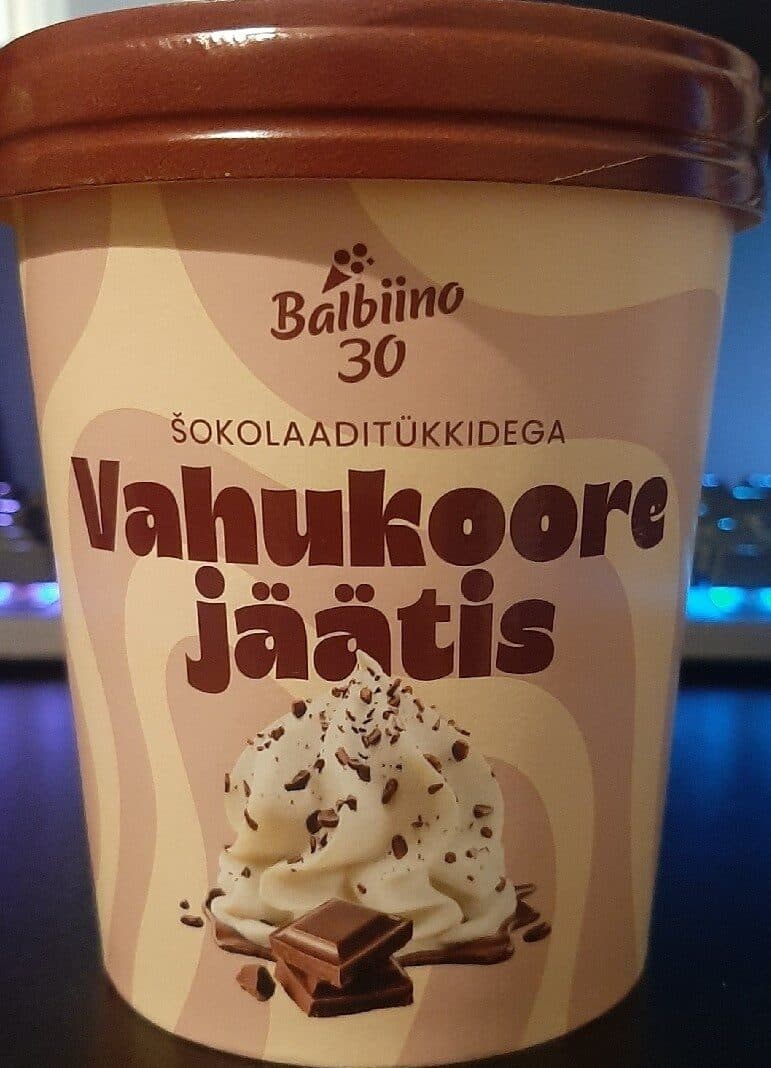 Balbiino Vahukoore Jäätis Šokolaaditükkidega packshot