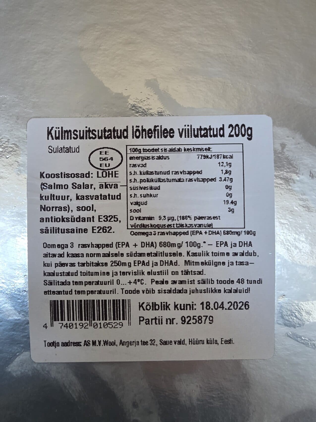 M.V. Wool Külmsuitsulõhe packshot