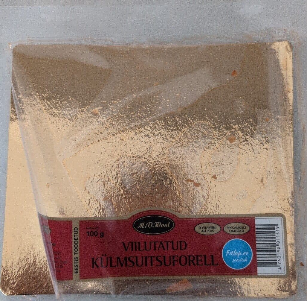 M.V.wool Viilutatud Külmsuitsuforell packshot