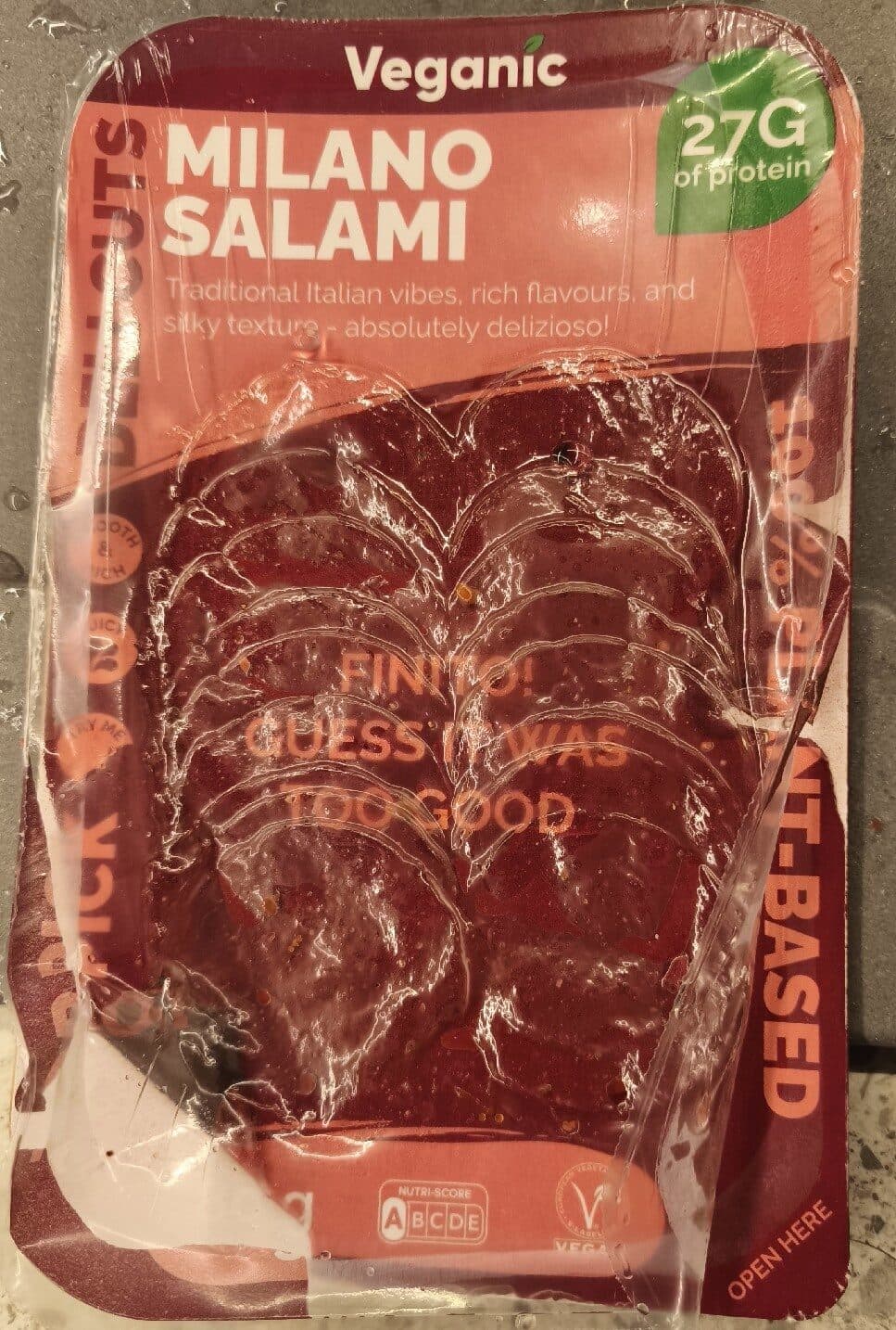 Veganic Plant-based Salami Milano packshot