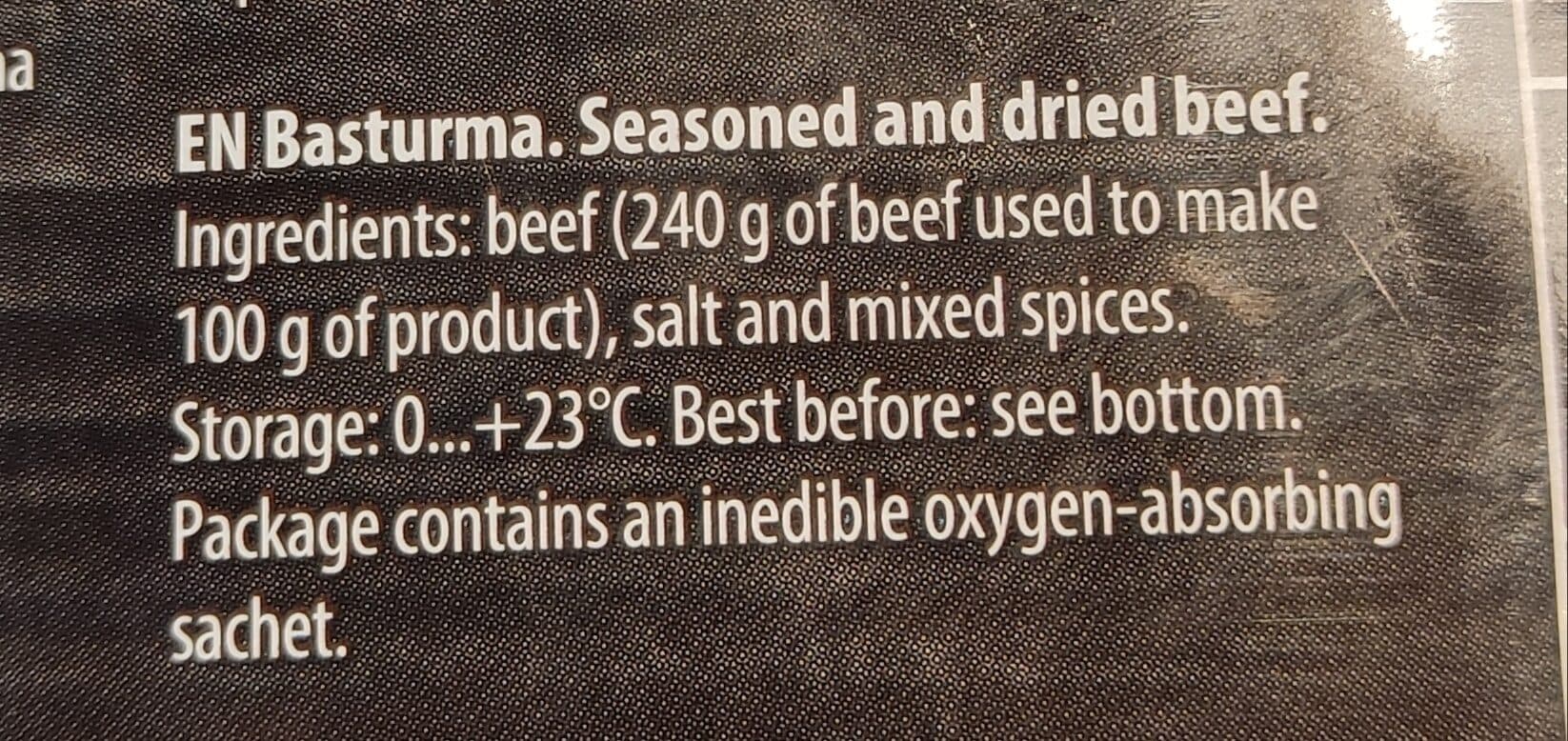 Basturma Classic Beef packshot