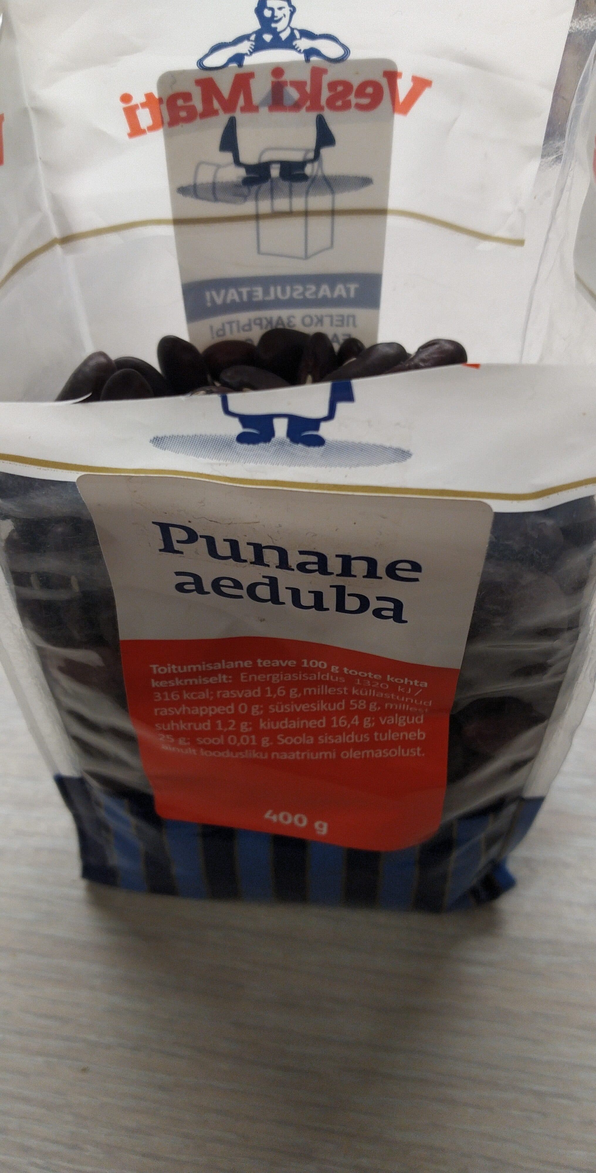 Veskimati Punane aeduba packshot