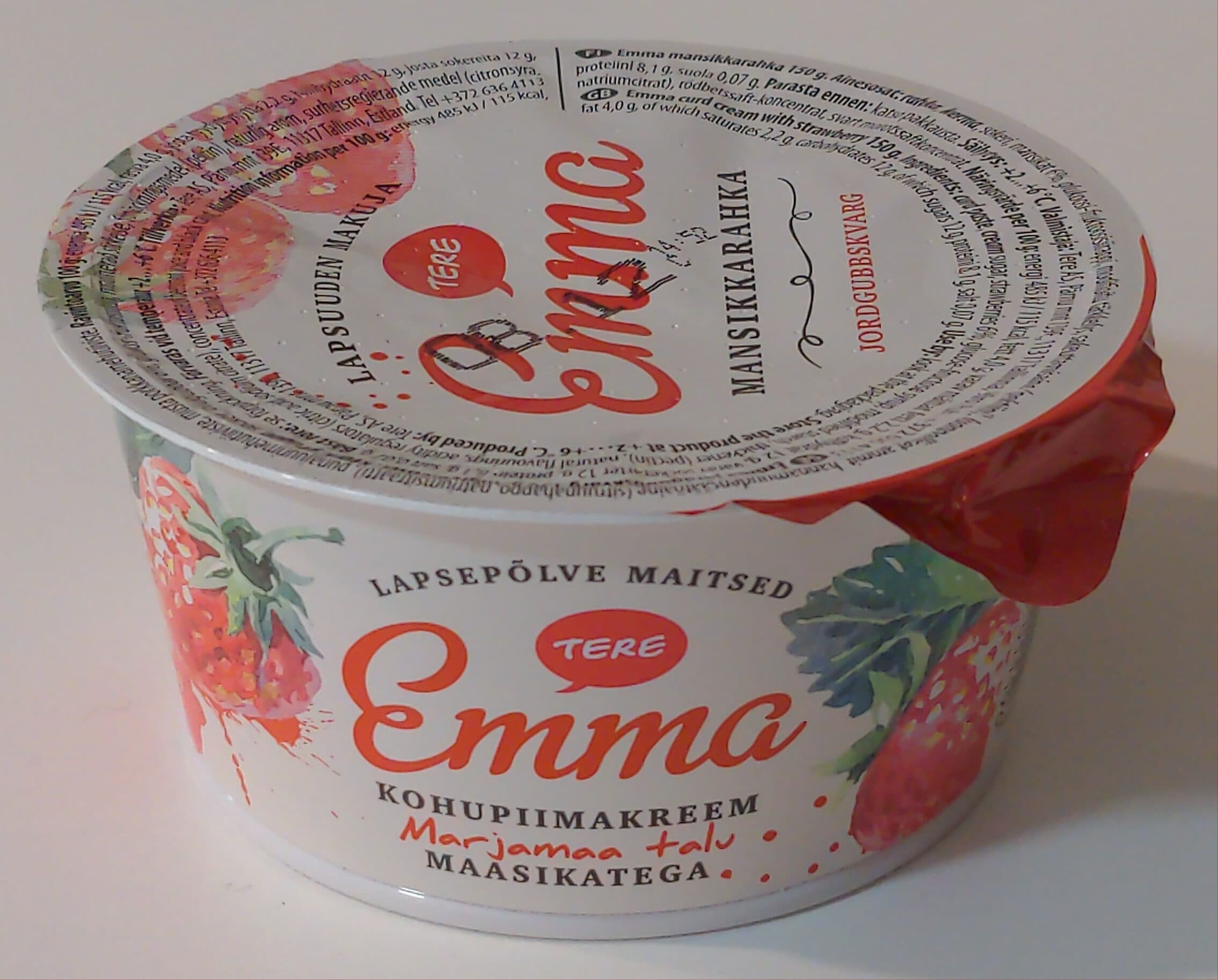 Tere Emma mansikkarahka packshot