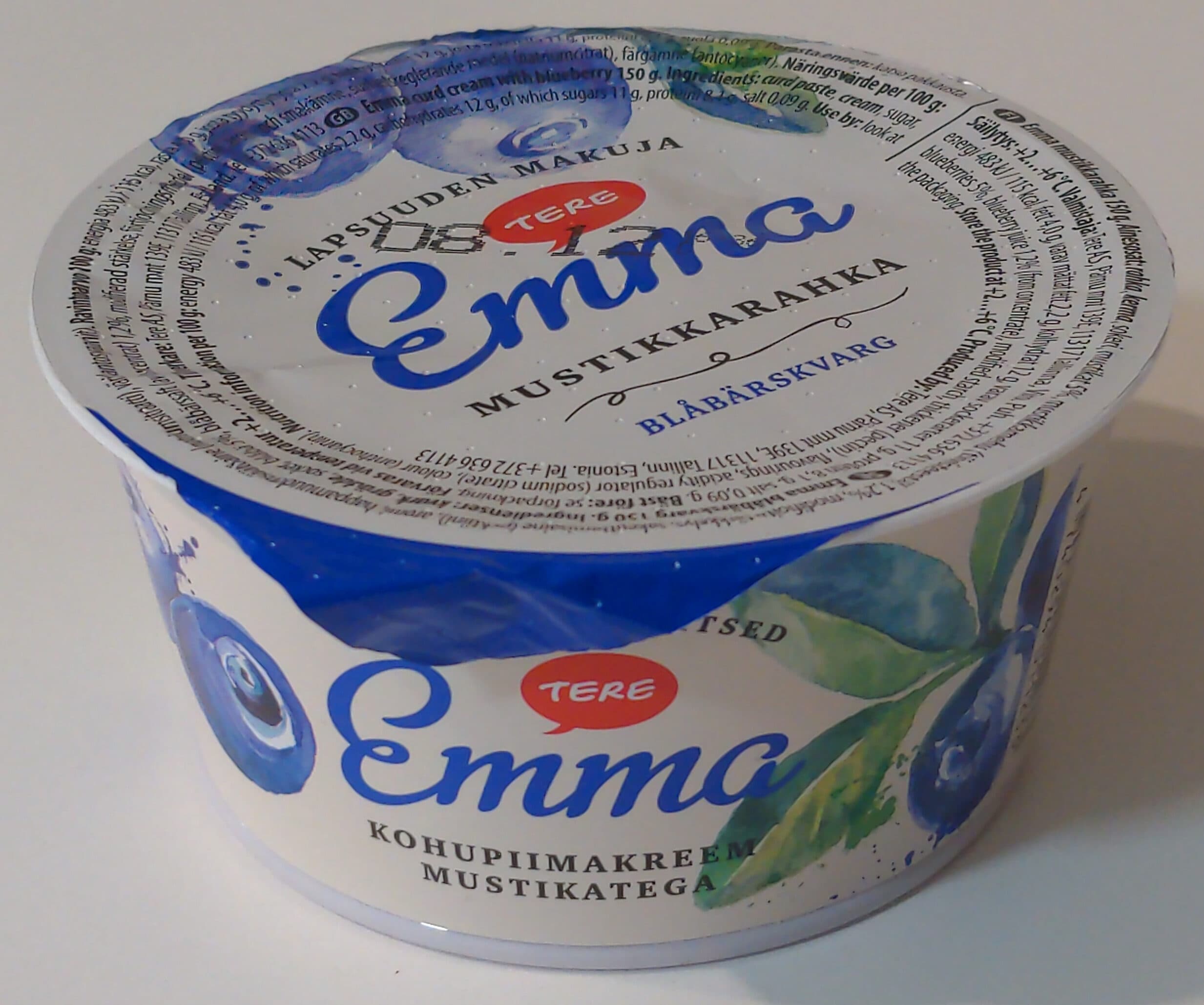 Tere Emma mustikkarahka packshot