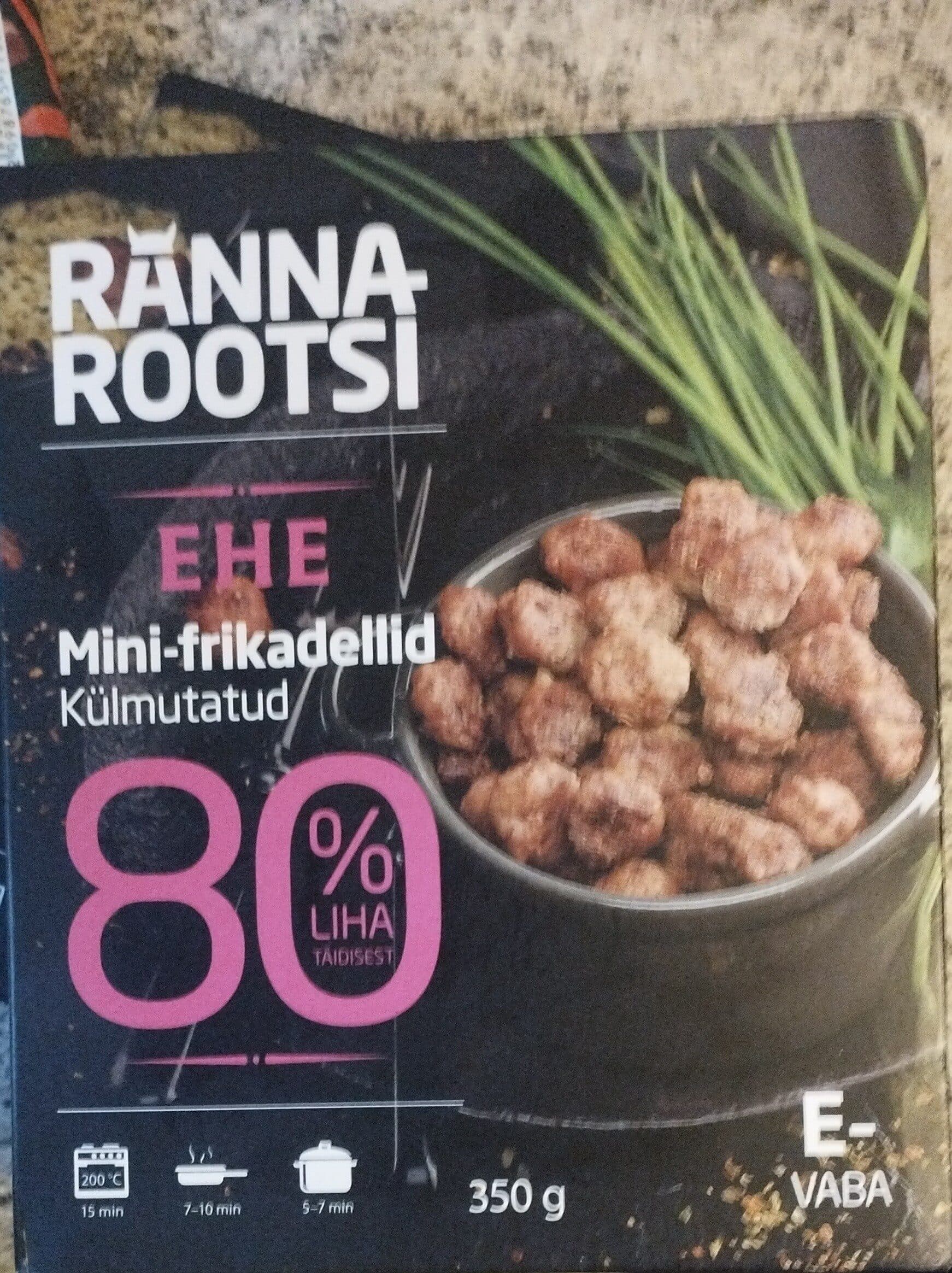 Rannarootsi Mini frikadellid külmutatud packshot