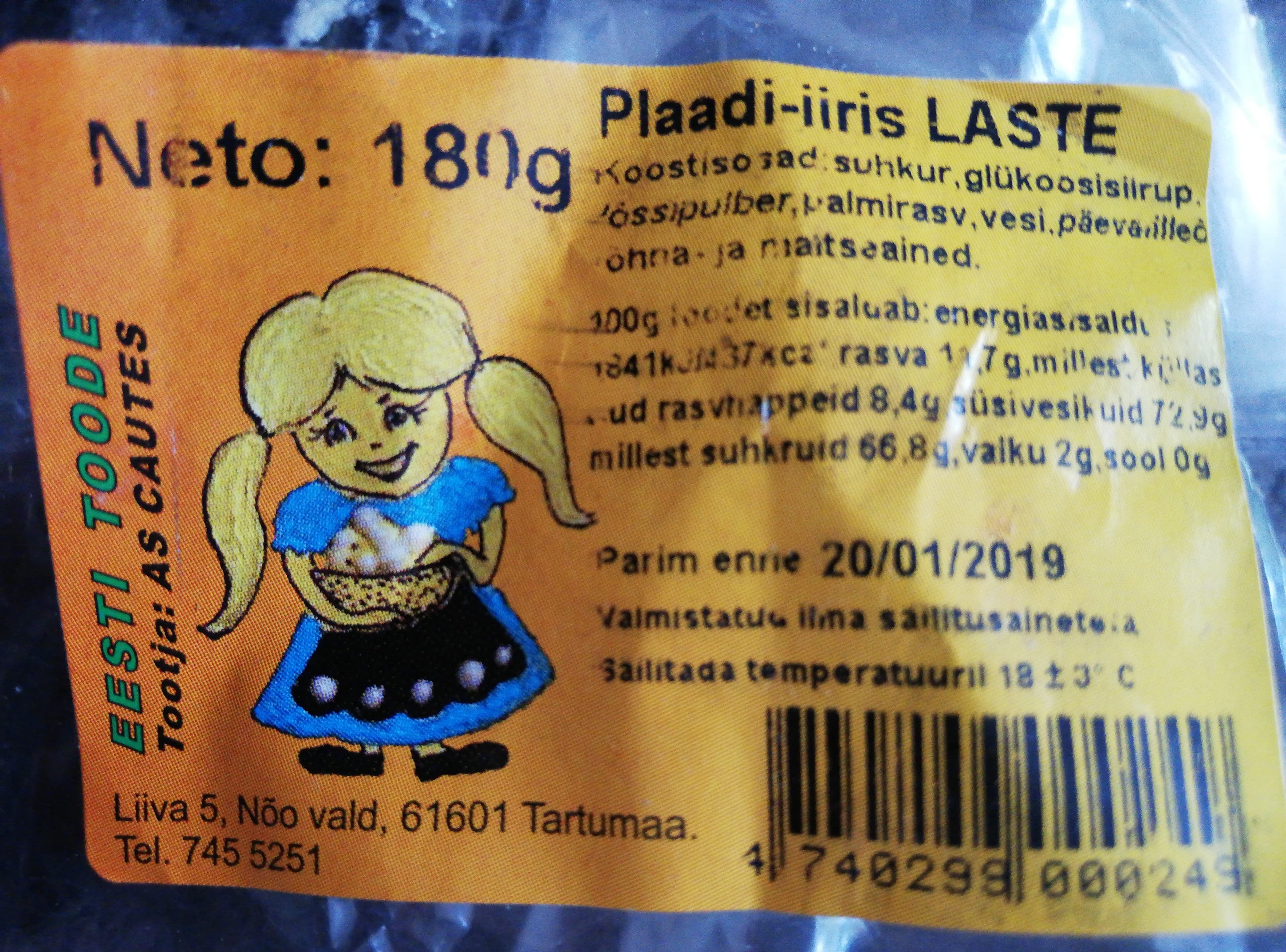 EESTI TOODE Plaadi-iiris LASTE packshot