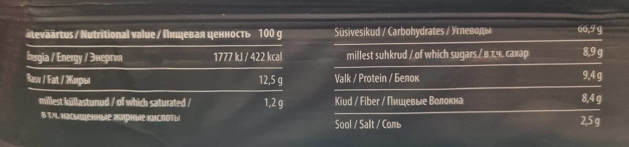 Open Food Facts Näkileivad packshot