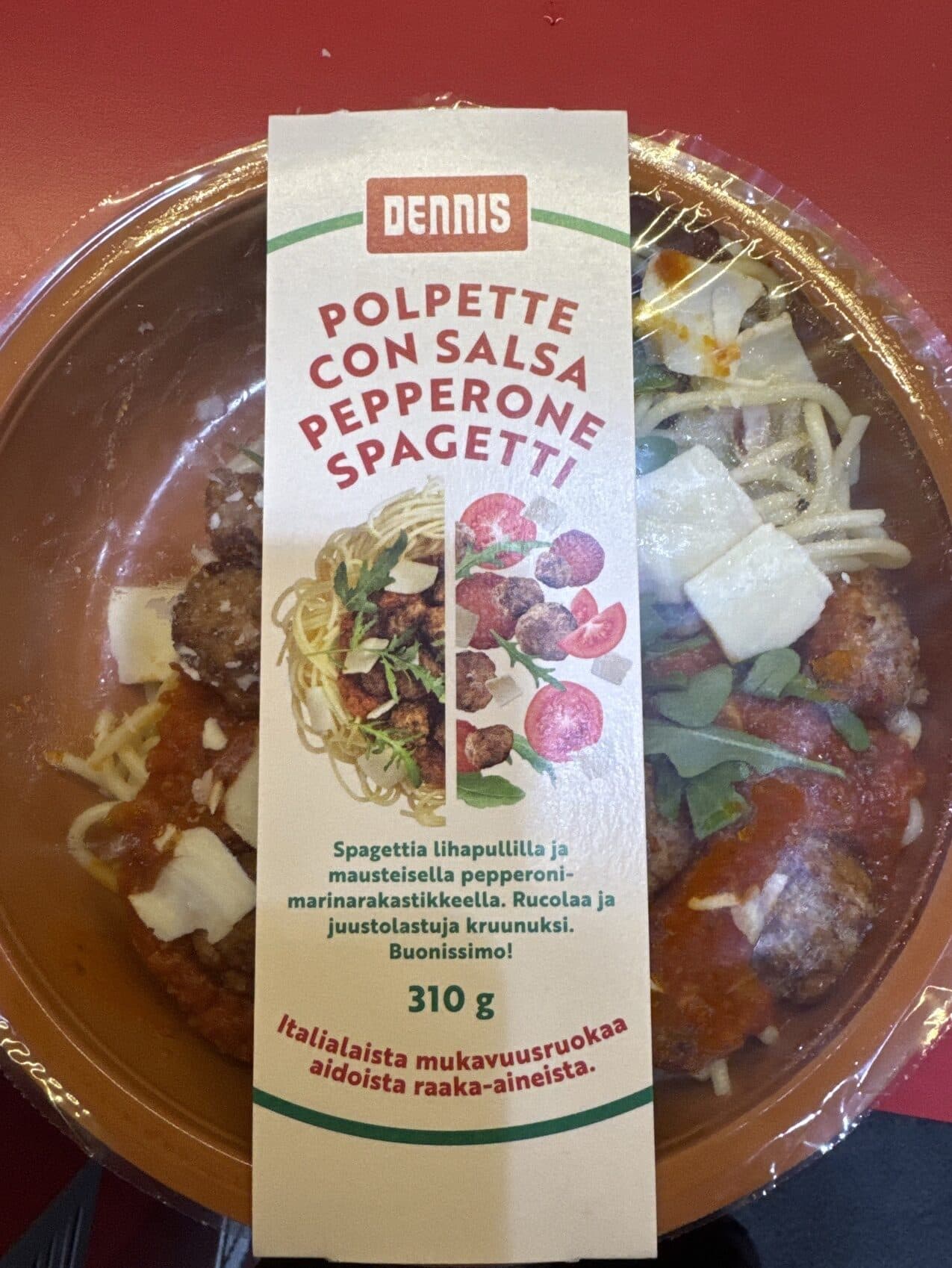 Dennis Polpette Con Salsa Pepperone Spagetti packshot