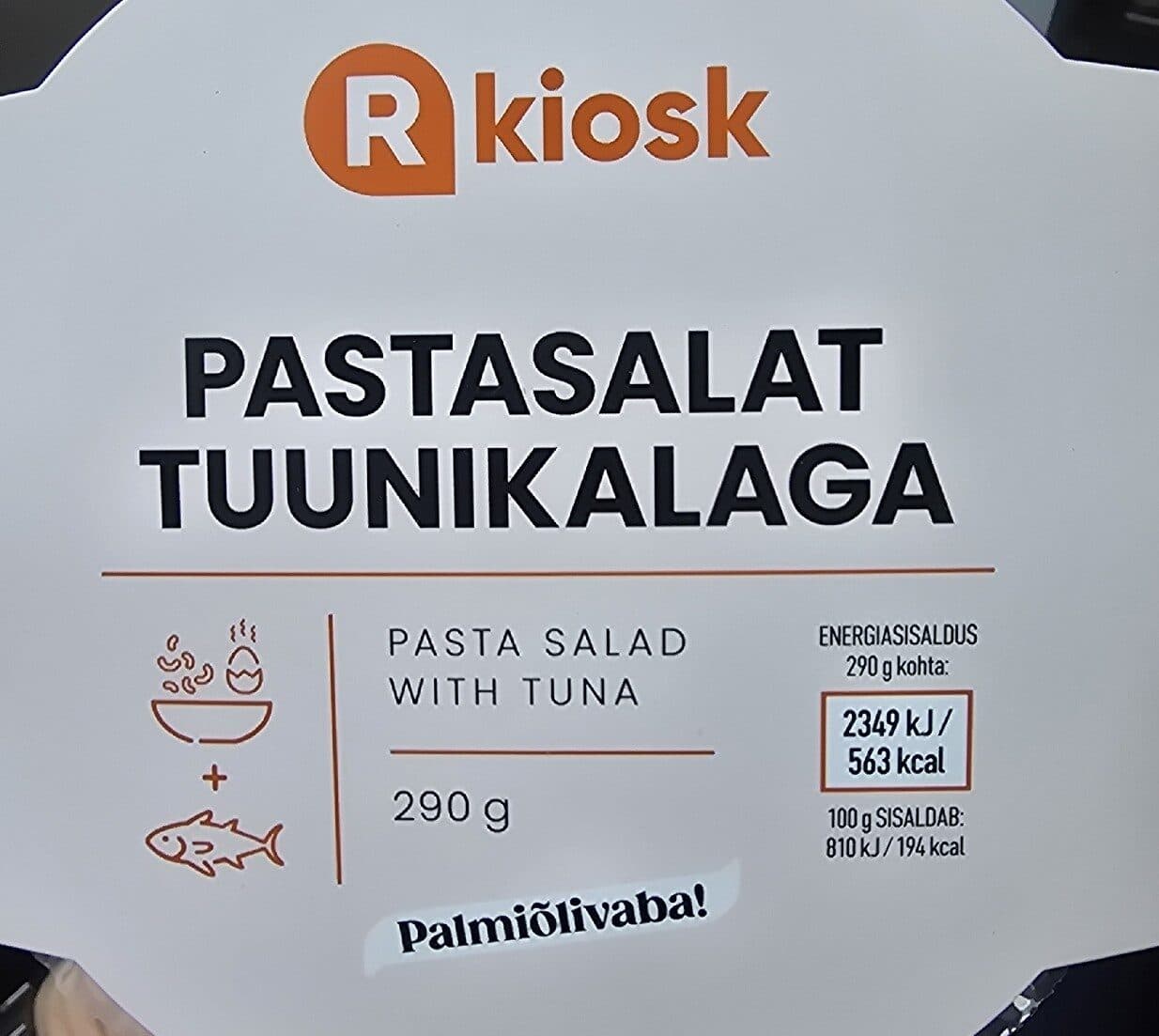 Rkiosk Pastasalat Tuunikalaga packshot