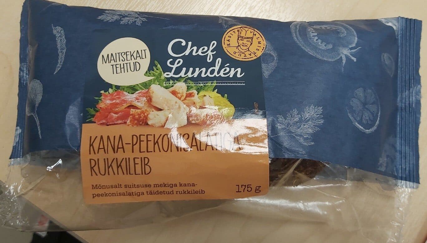 Chef Lunden Kana-peekonisalatiga Rukkileib packshot