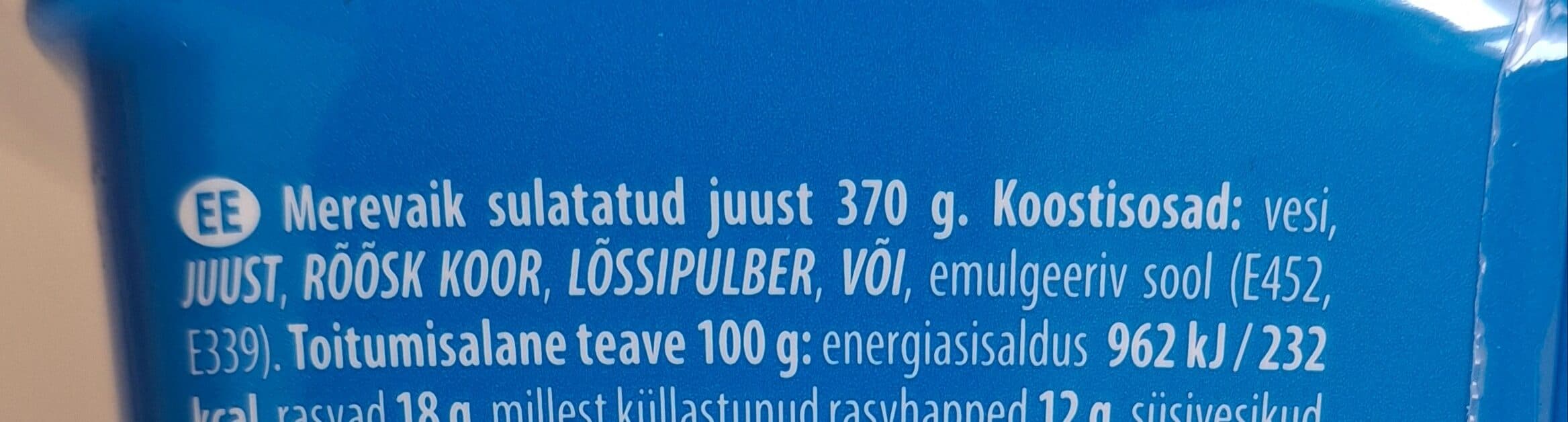 TERE Merevaik sulatatud juust packshot