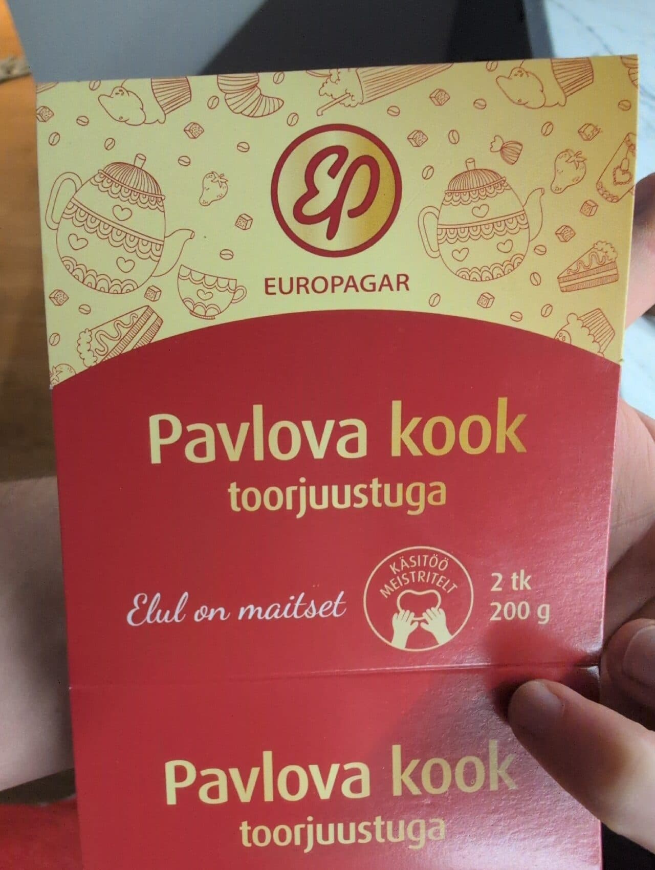 Europagar Pavlova Kook Toorjuustuga packshot