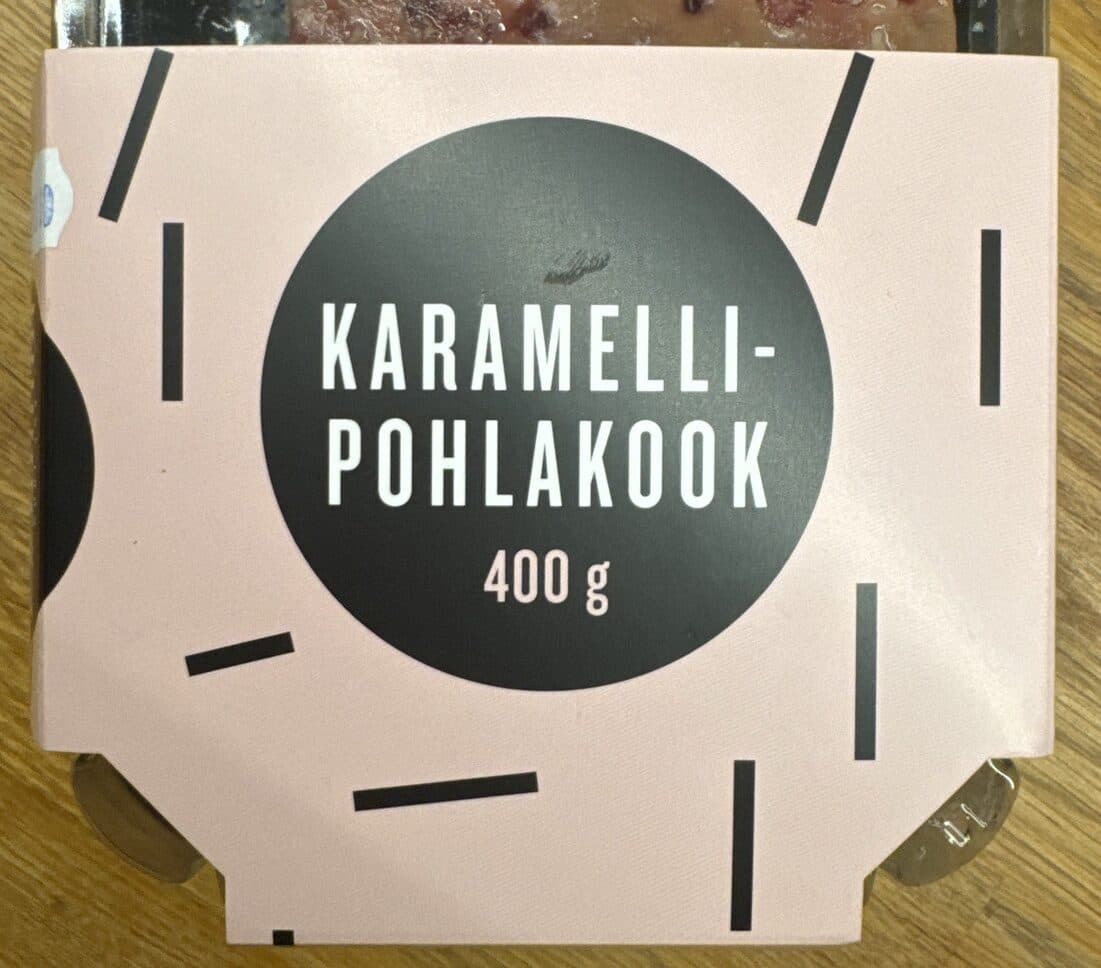 Hiiumaa Köök + Pagar Karamellipohlakook packshot