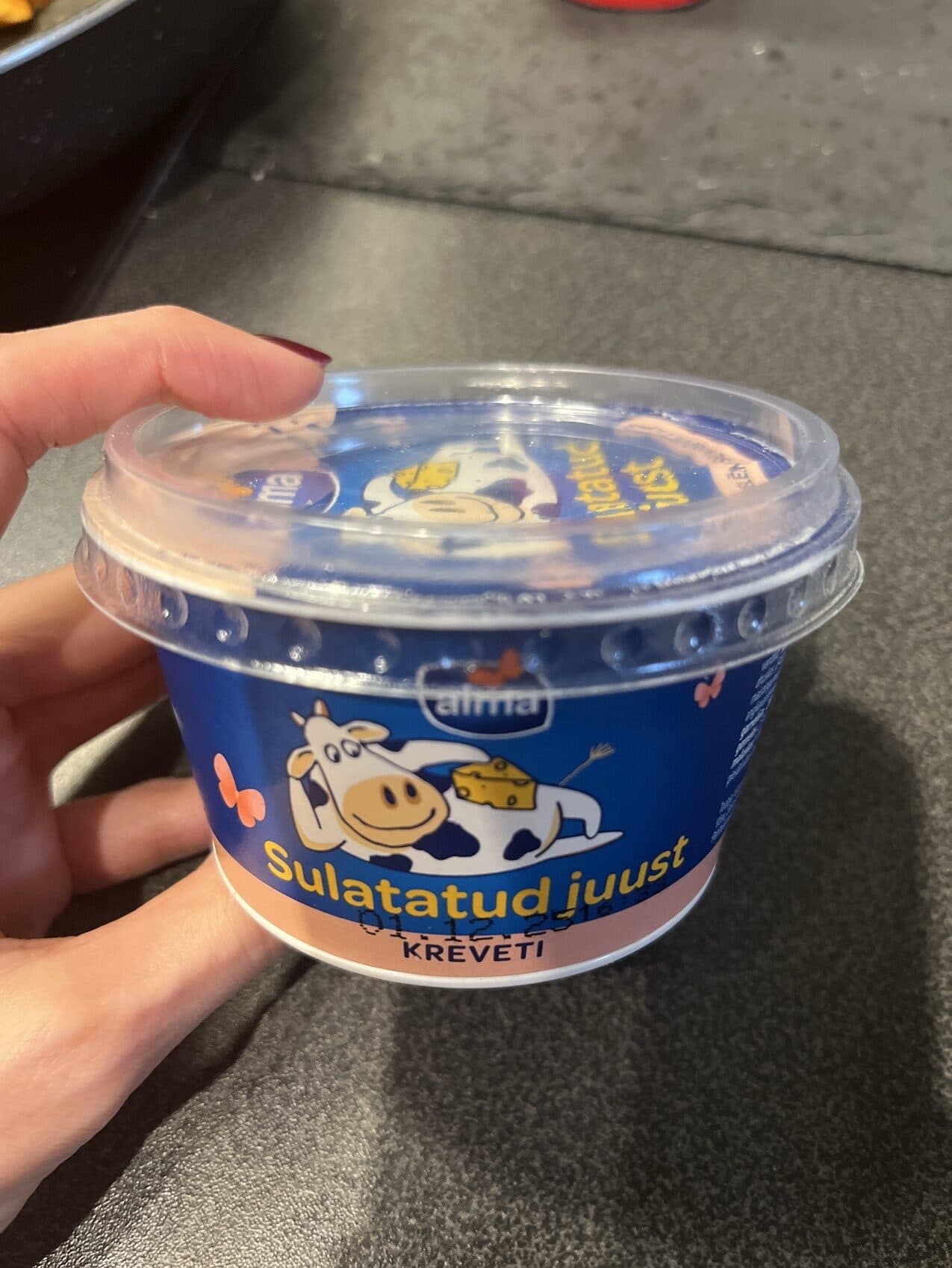 Alma Kreveti Sulatatud Juust packshot