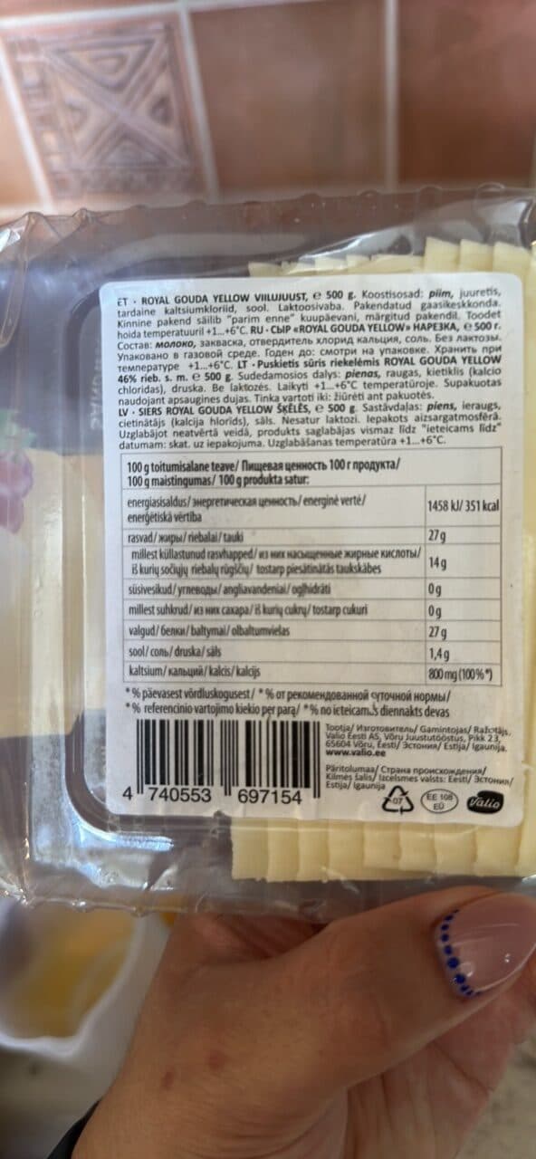Valio Royal Gouda viilujuust packshot