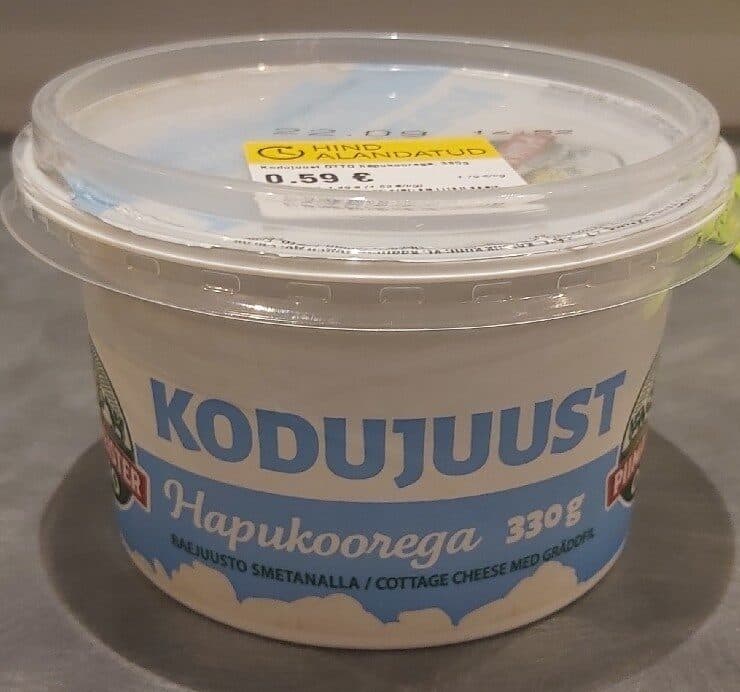 Piimameister Otto Kodujuust Hapukootega packshot