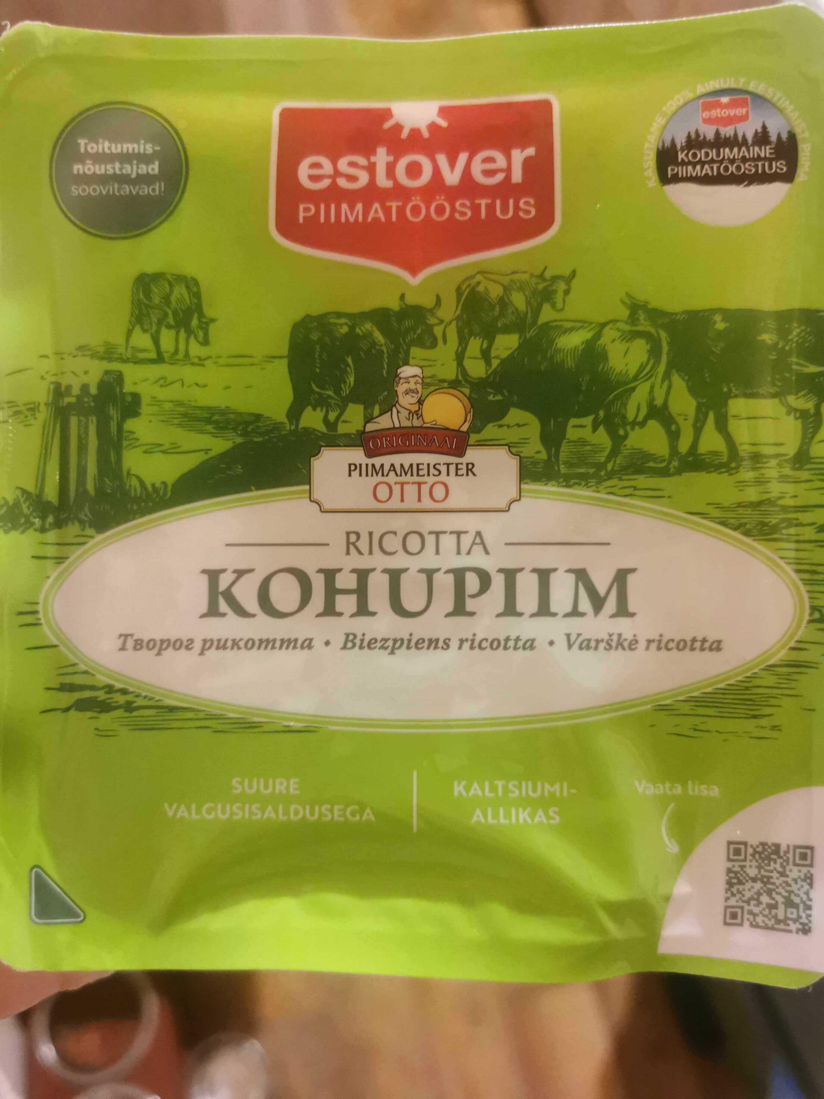 Estover Rikota varškė packshot