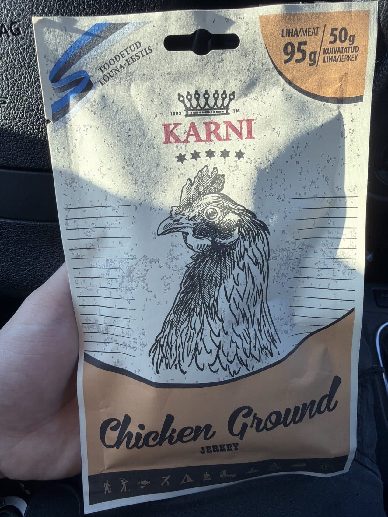 Karni Chicken ground jerkey packshot