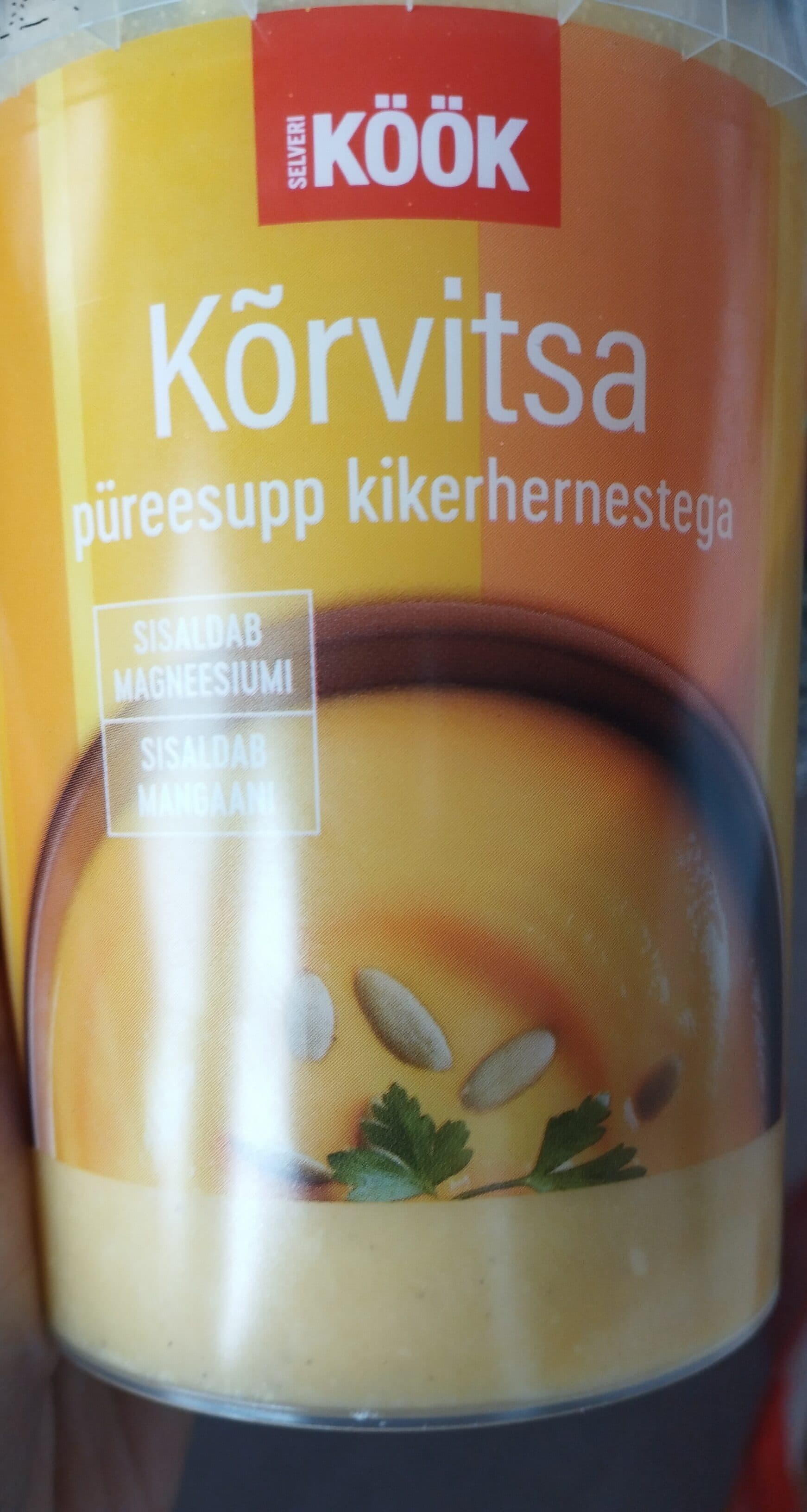 Selveri Köök Kõrvitsa püreesupp kikerhernestega packshot