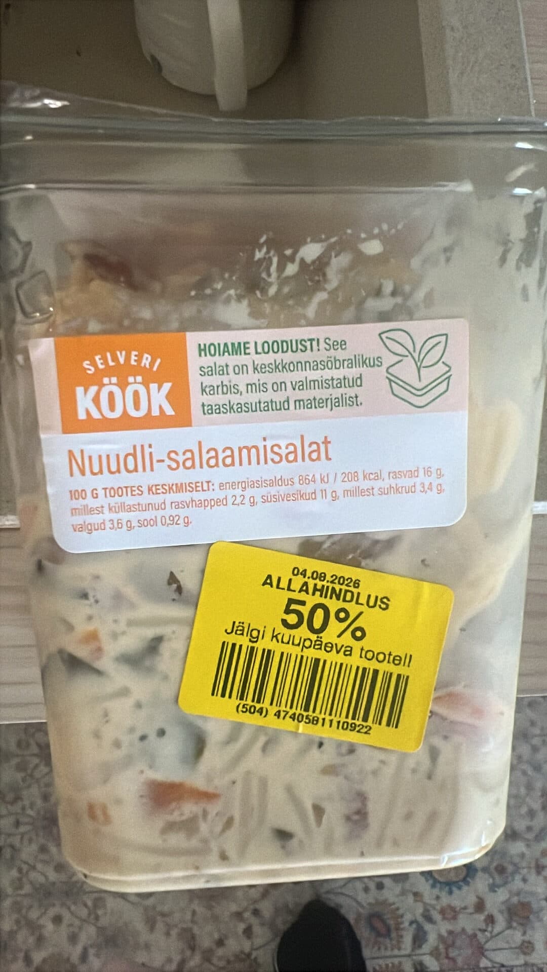 Selveri Köök Nuudli-salaamisalat packshot