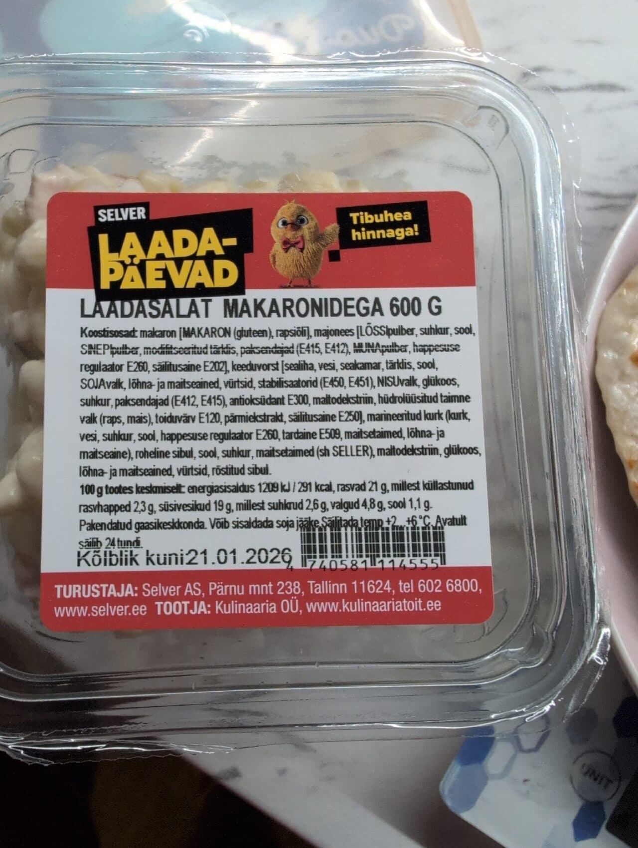 Selver Laadasalat Makaronidega packshot