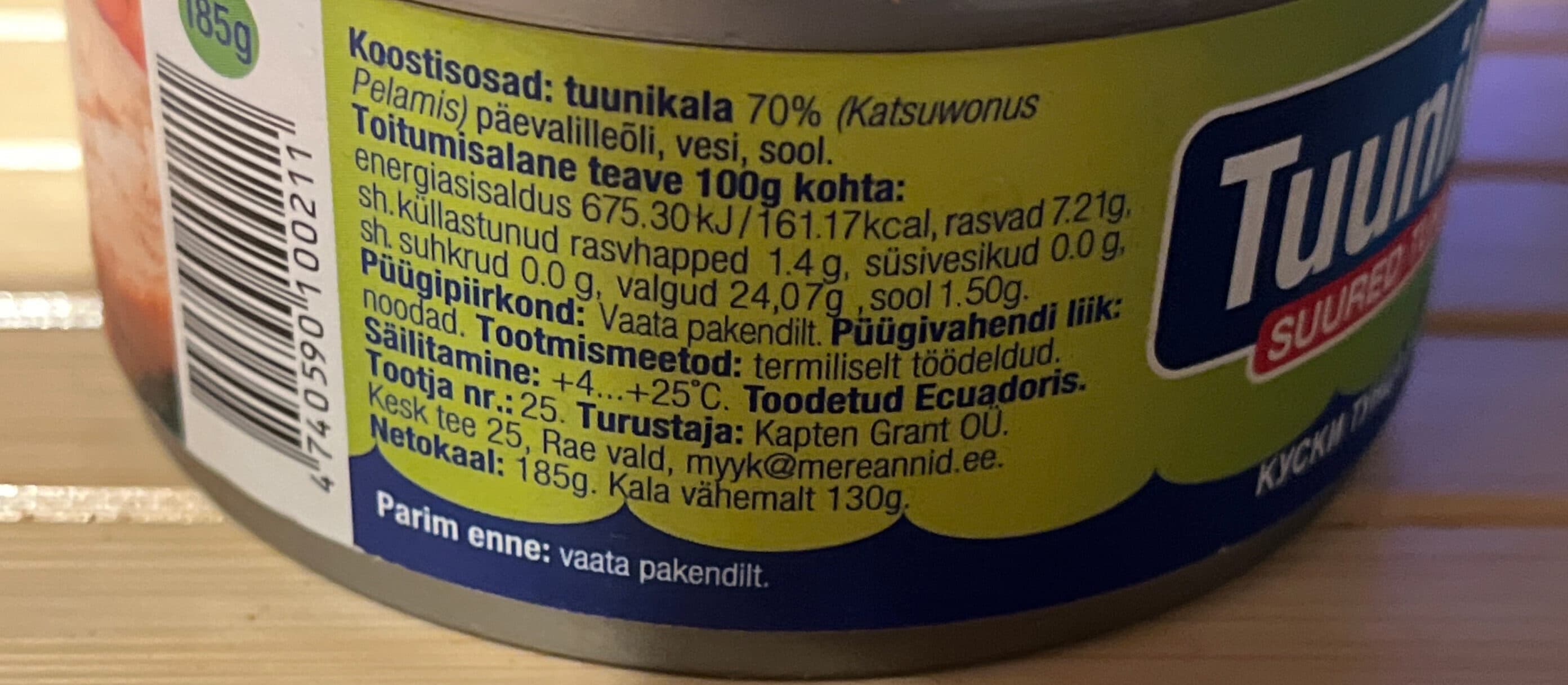 Kapten Grant Tuna In Oil packshot