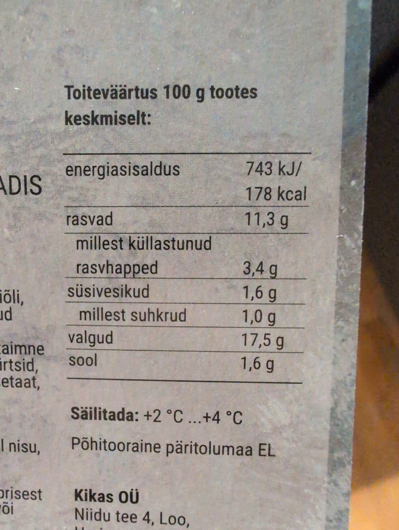 Kikas Broilerikintsu Liha itaalia packshot