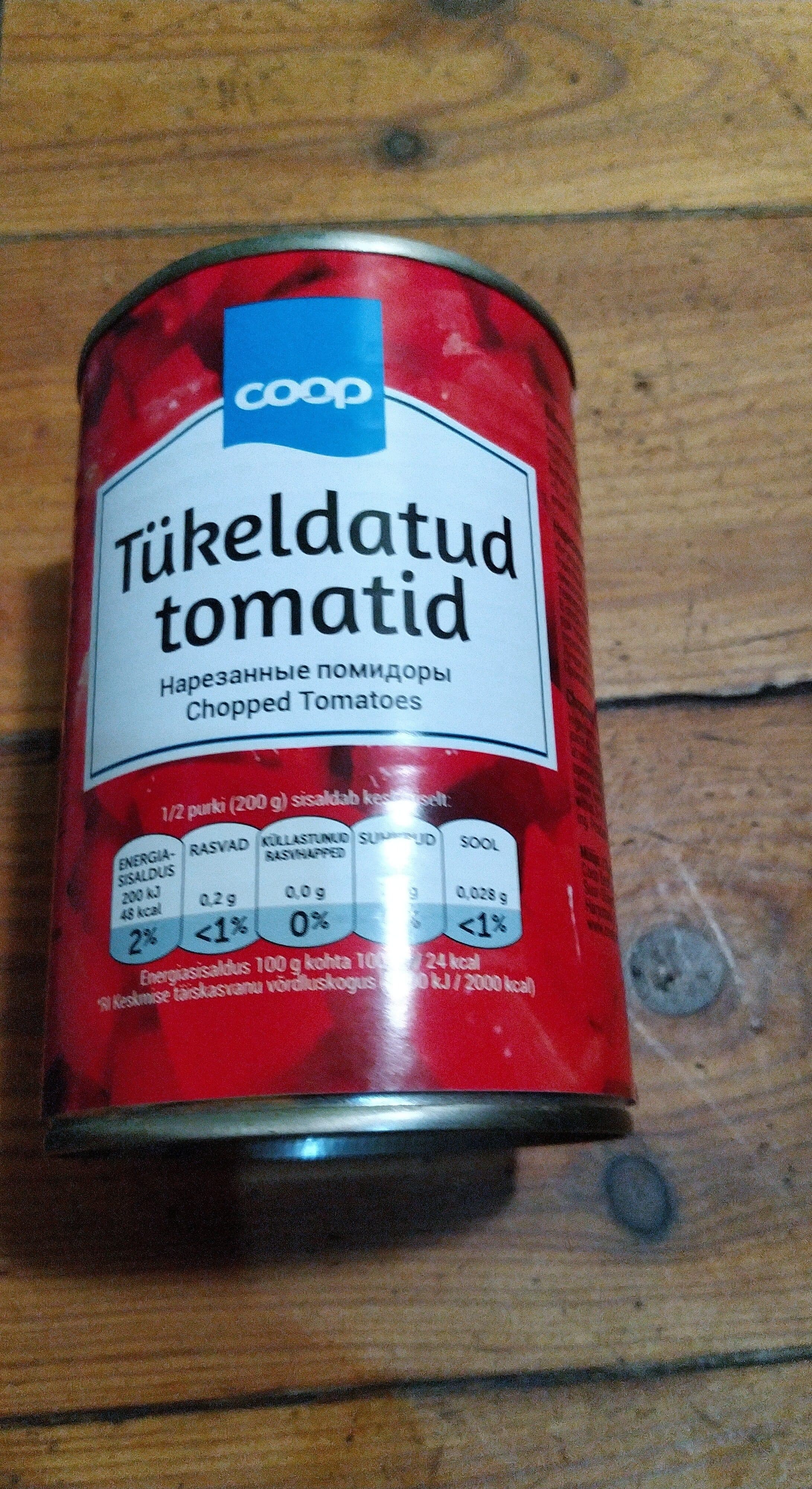 Coop Tükeldatud tomatid packshot