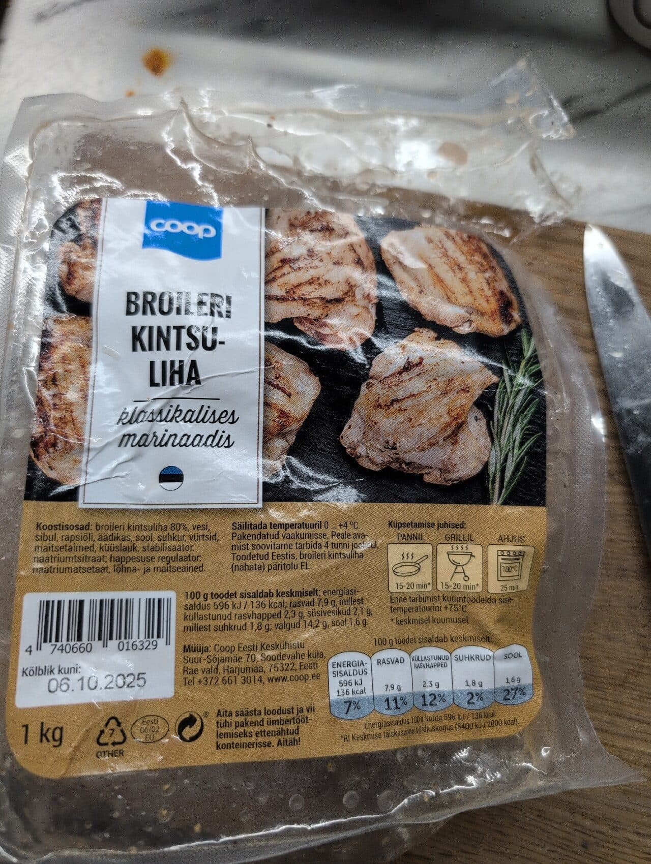 Coop Broileri Kintsuliha klassikaline packshot