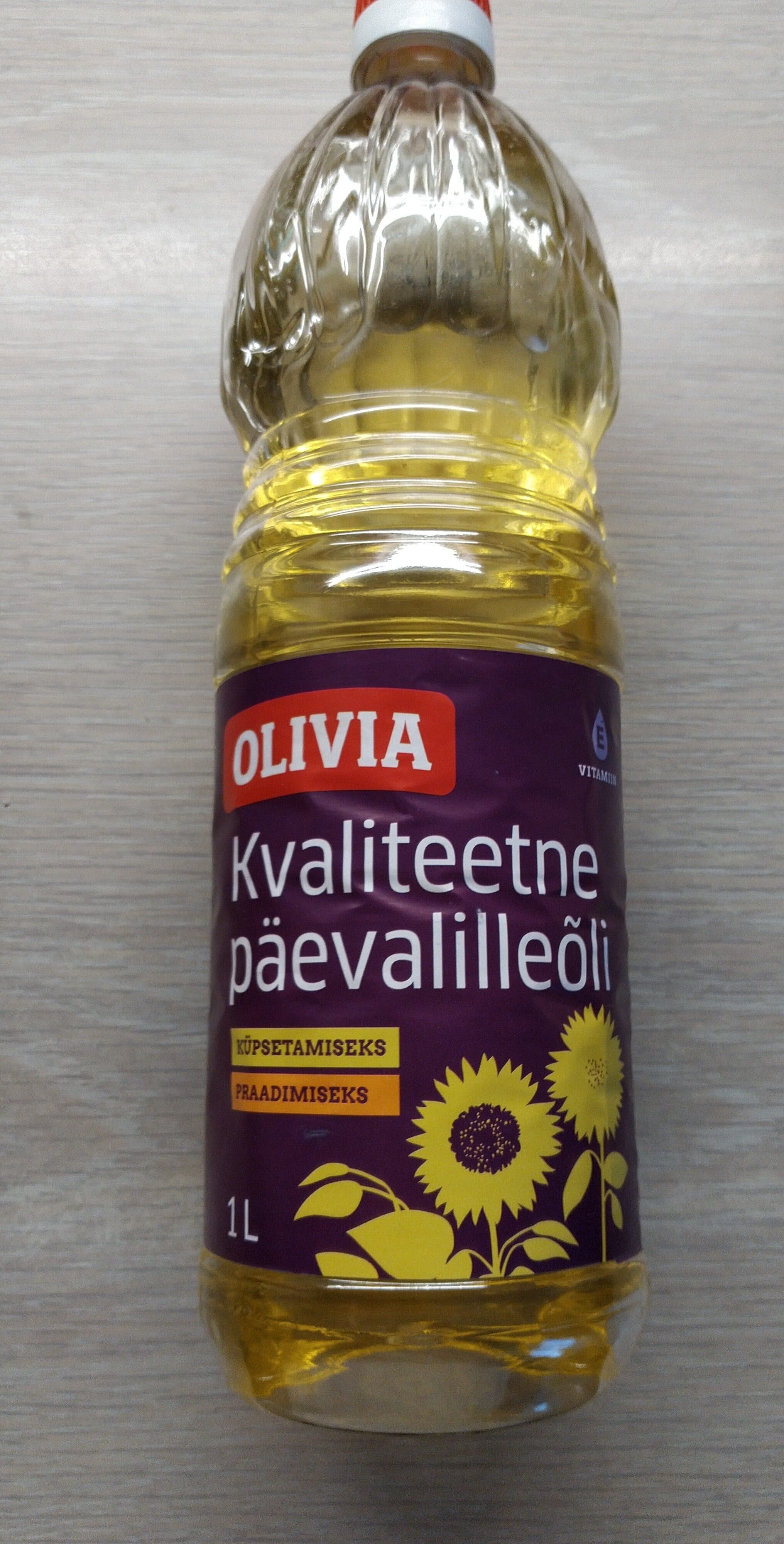 Olivia Päevalilleõli packshot