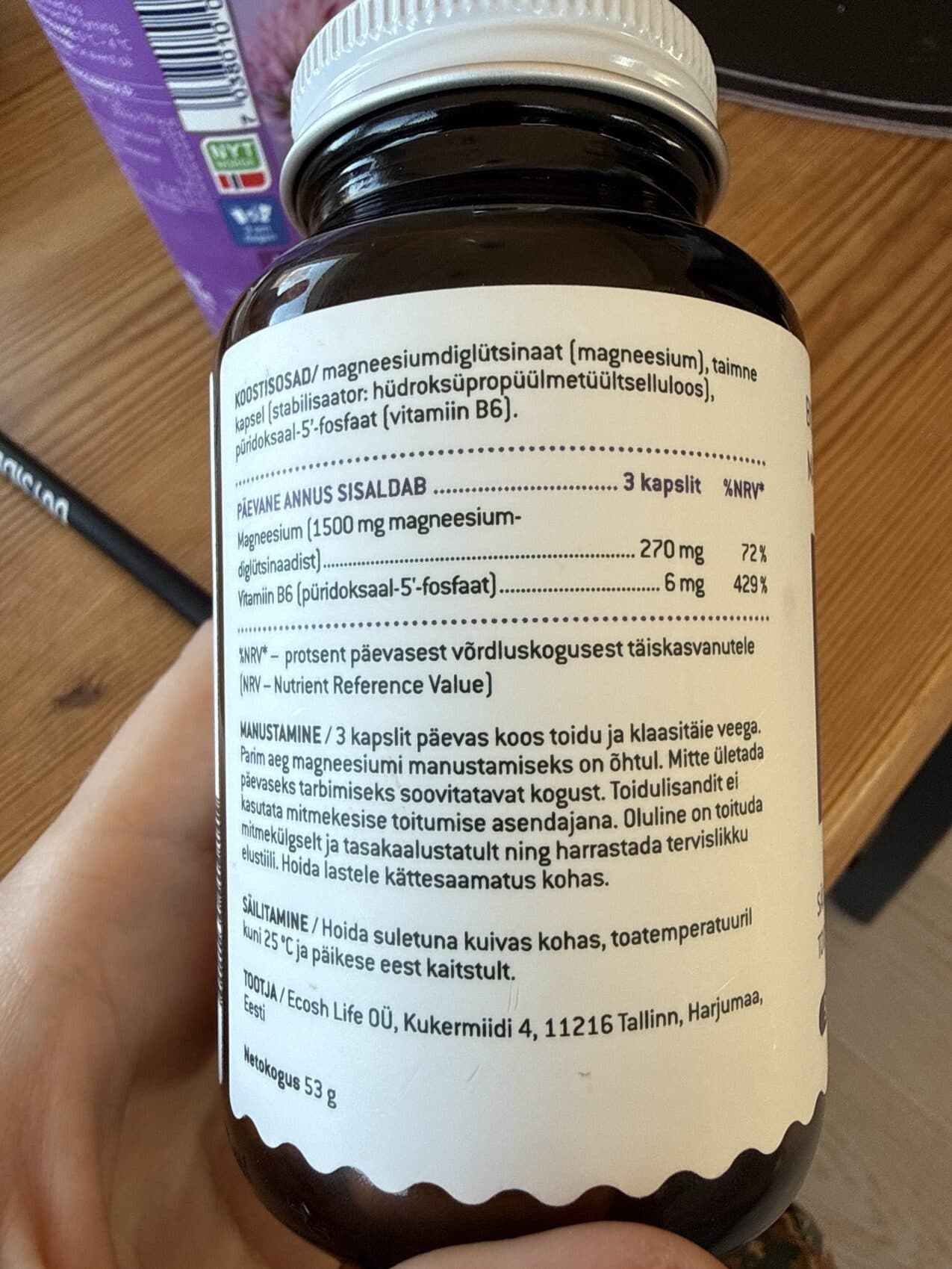 Ecosh Magneesium Diglütsinaat packshot