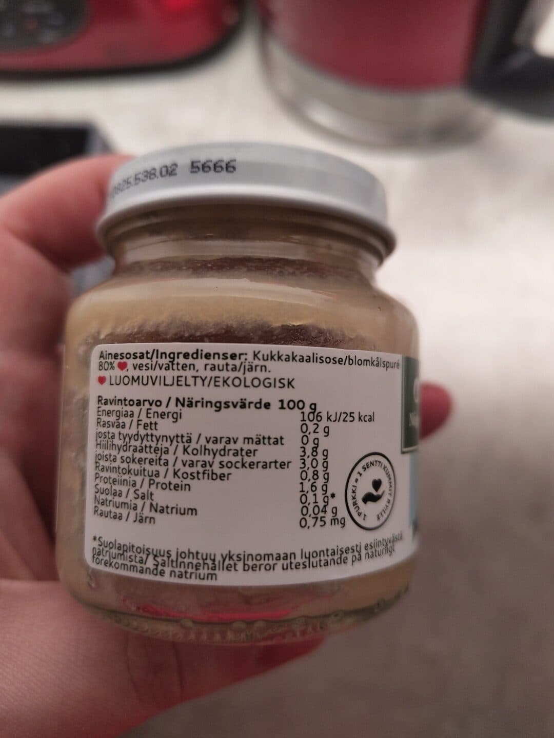 Nôgel Luomu kukkakaali, lisätty rautaa packshot