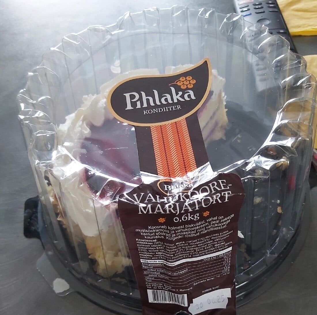 Pihlaka Kondiiter Vahukooremarjatort packshot
