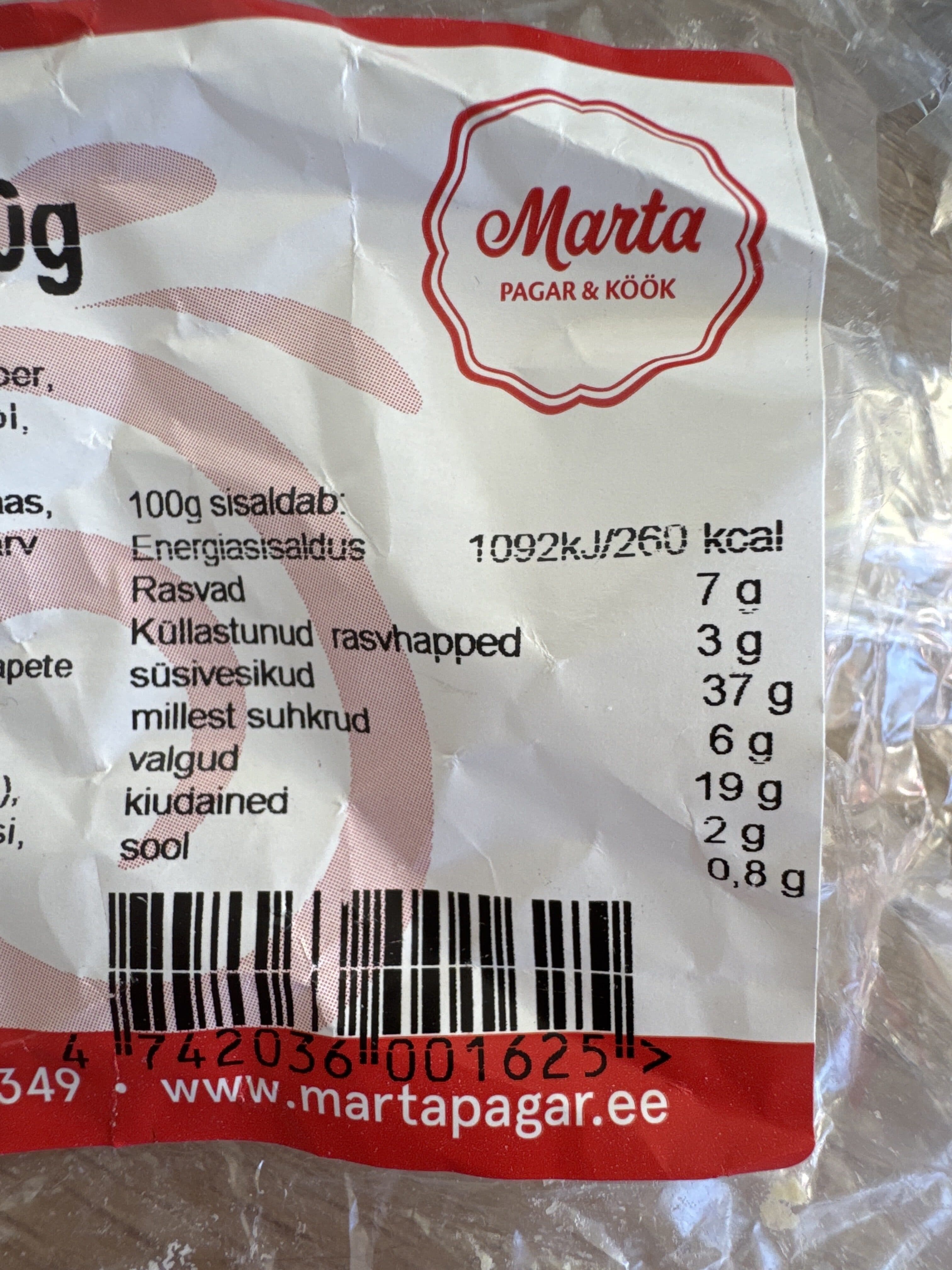 Open Food Facts 4742036001625 packshot