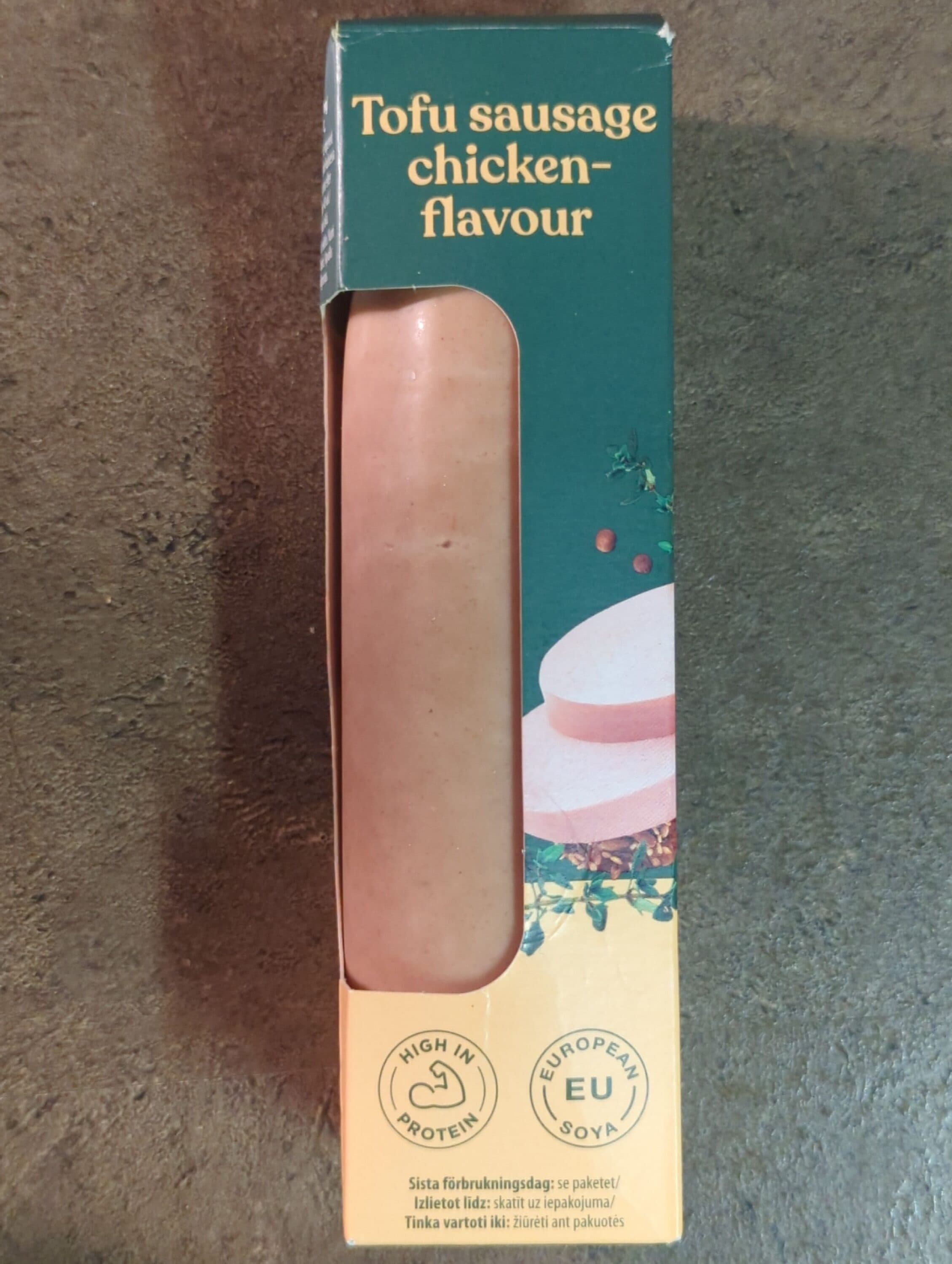 Bon Vegan Tofu sausage chicken-flavour packshot
