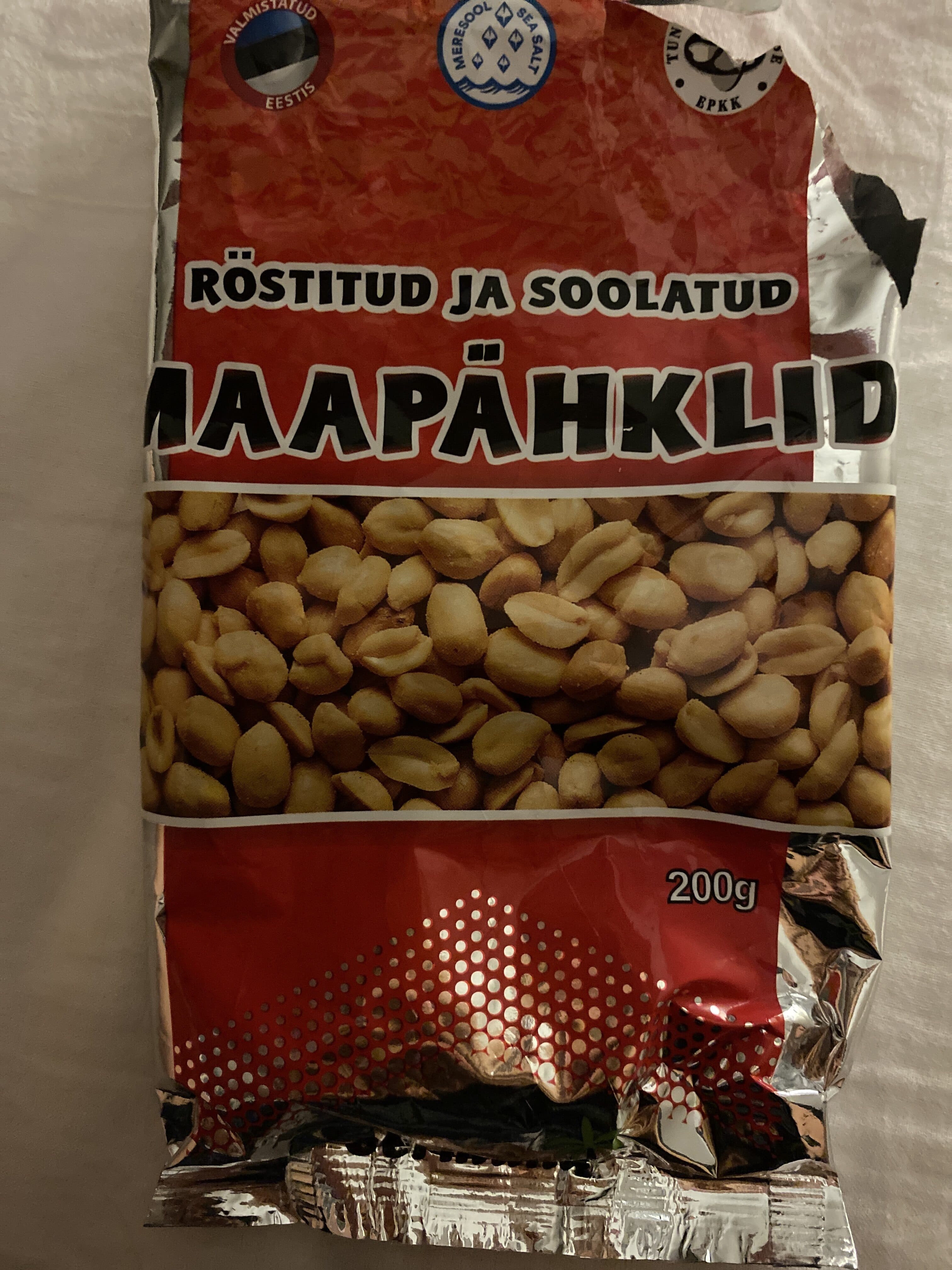 Germund Röstitud ja soolatud maapähklid packshot