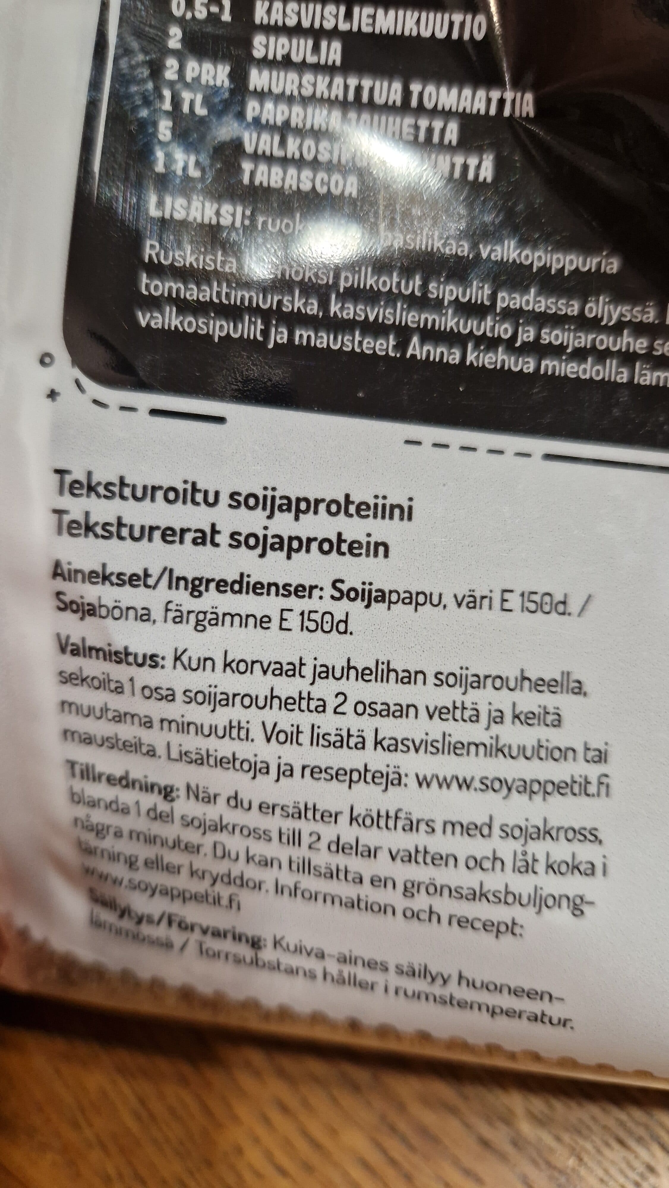 Soyappetit Tumma Soijarouhe packshot