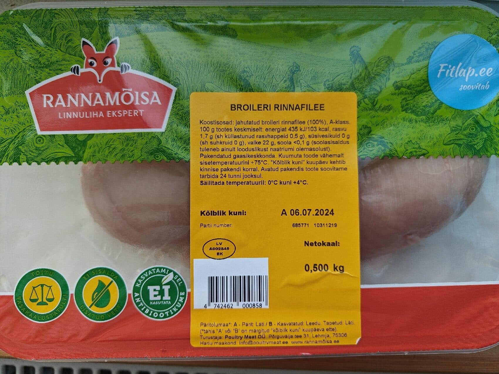 Rannamõisa Broileri Rinnafilee packshot