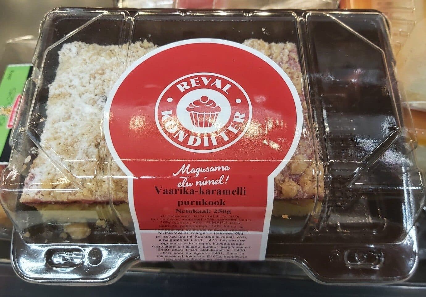 Teval Kondiiter Vaarika-karamelli Purukook packshot