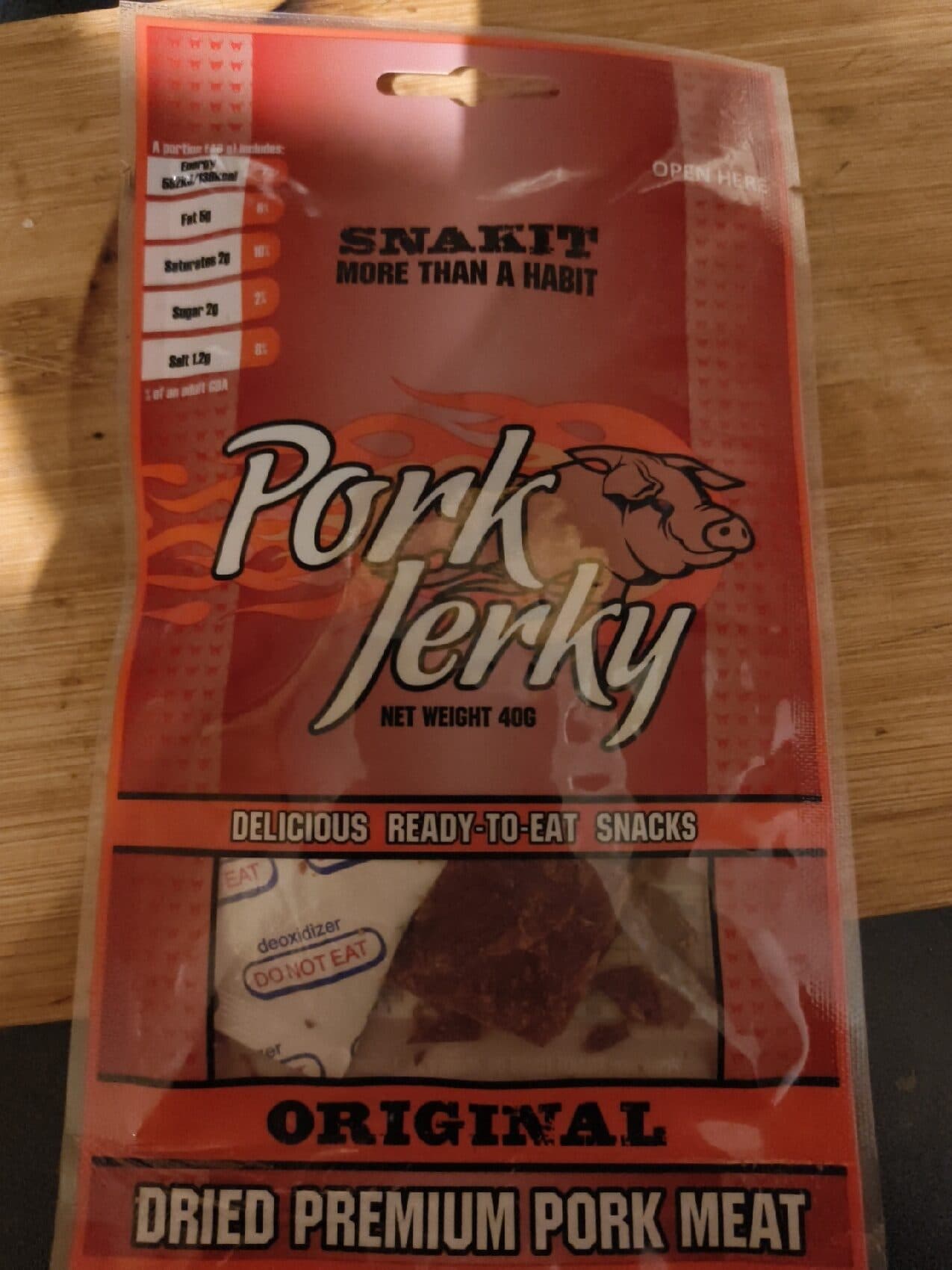 Snackit Pork Jerky packshot
