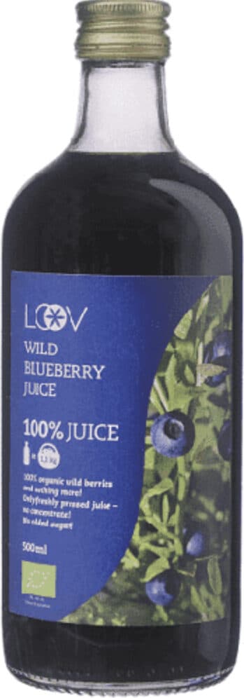 Loov Food Wild blueberry juice packshot