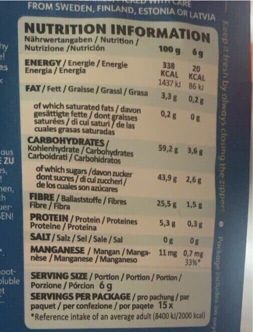 Open Food Facts Organic wild blueberry fine powder packshot