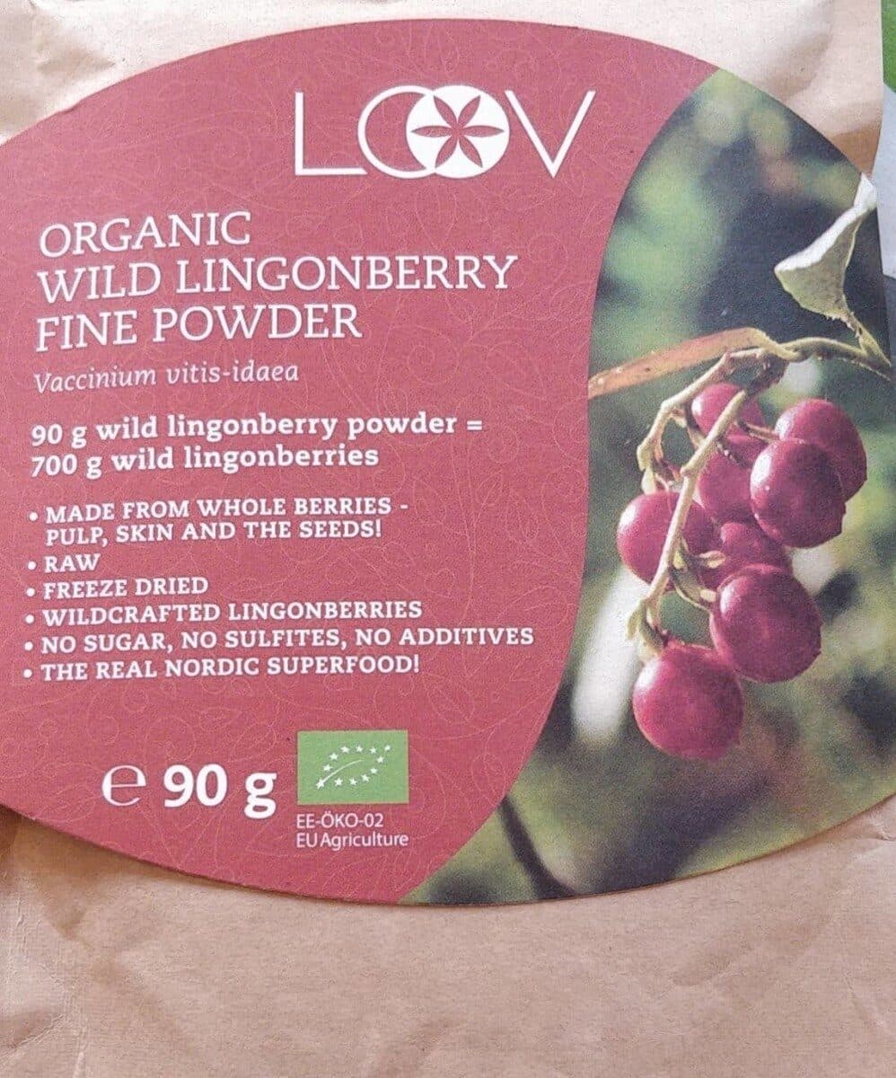 Mirtilli rossi in polvere packshot
