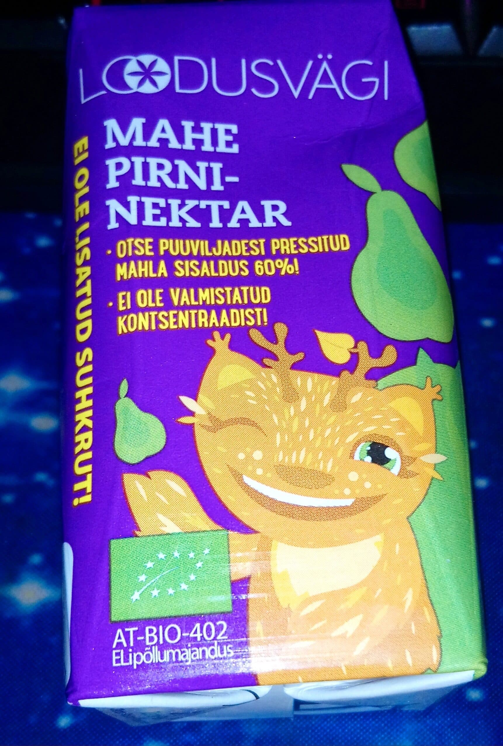 Loodusvägi Mahe pirni nektar packshot