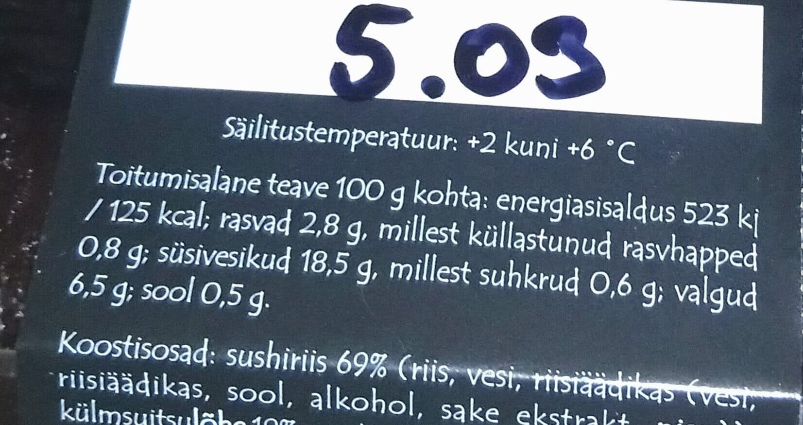 Open Food Facts Wrap külmsuitsulõhega packshot