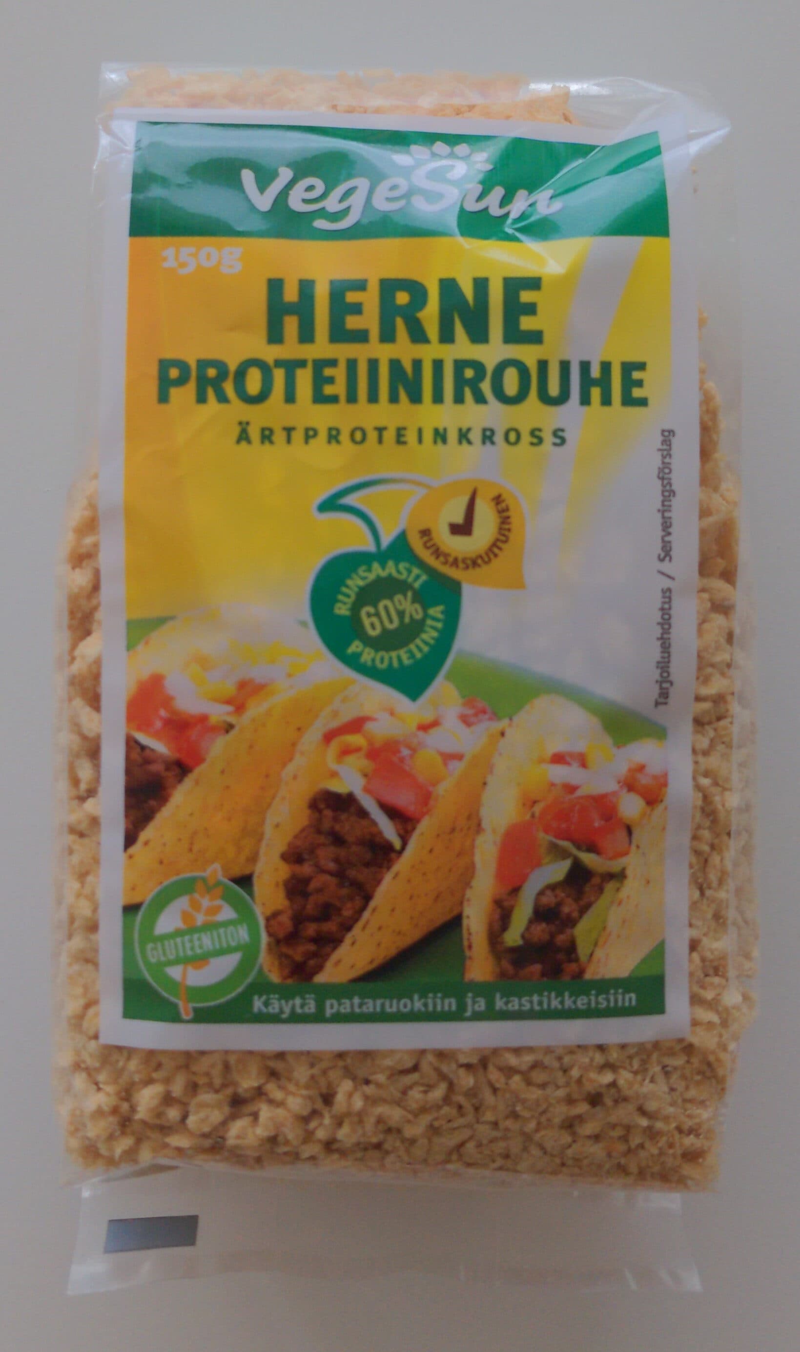 VegeSun Herneproteiinirouhe packshot